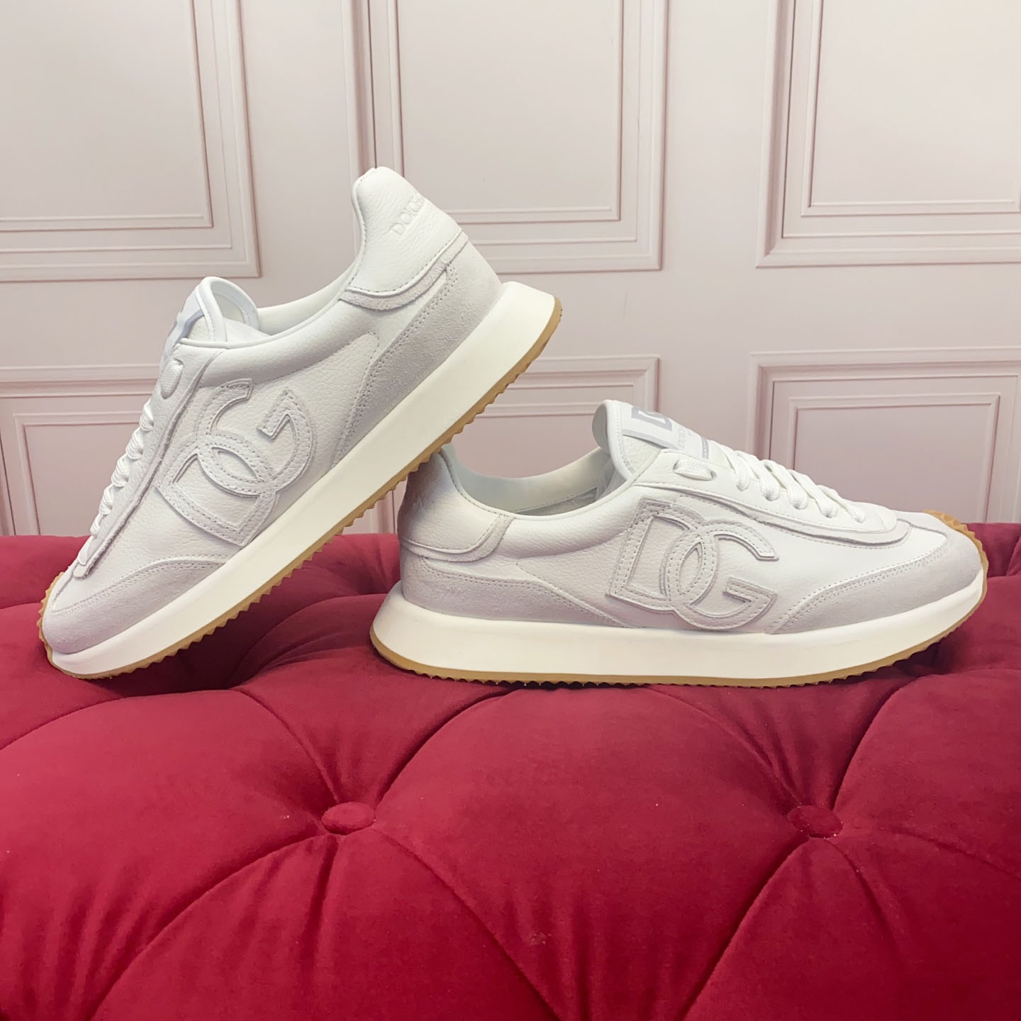 Dolce & Gabbana DG Cushion Calfskin Sneaker - DesignerGu