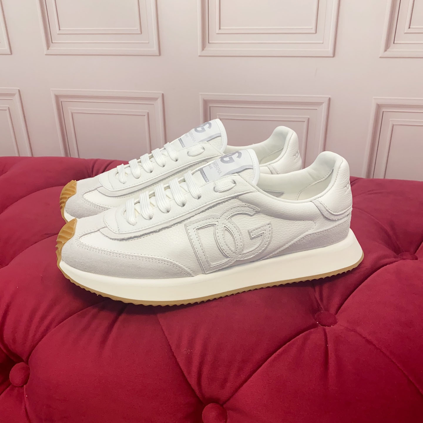 Dolce & Gabbana DG Cushion Calfskin Sneaker - DesignerGu