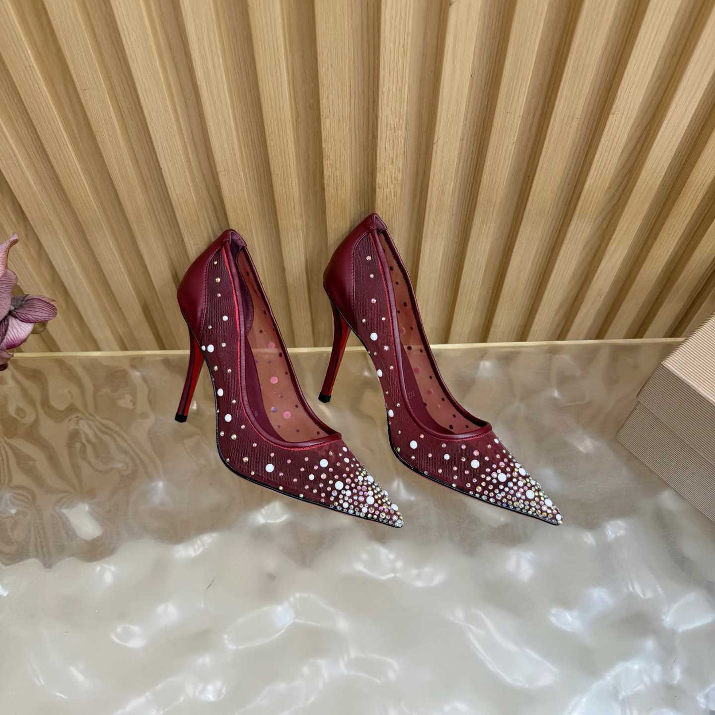 Christian Louboutin Miss Z Degrastrass Leather Pumps 100 - DesignerGu
