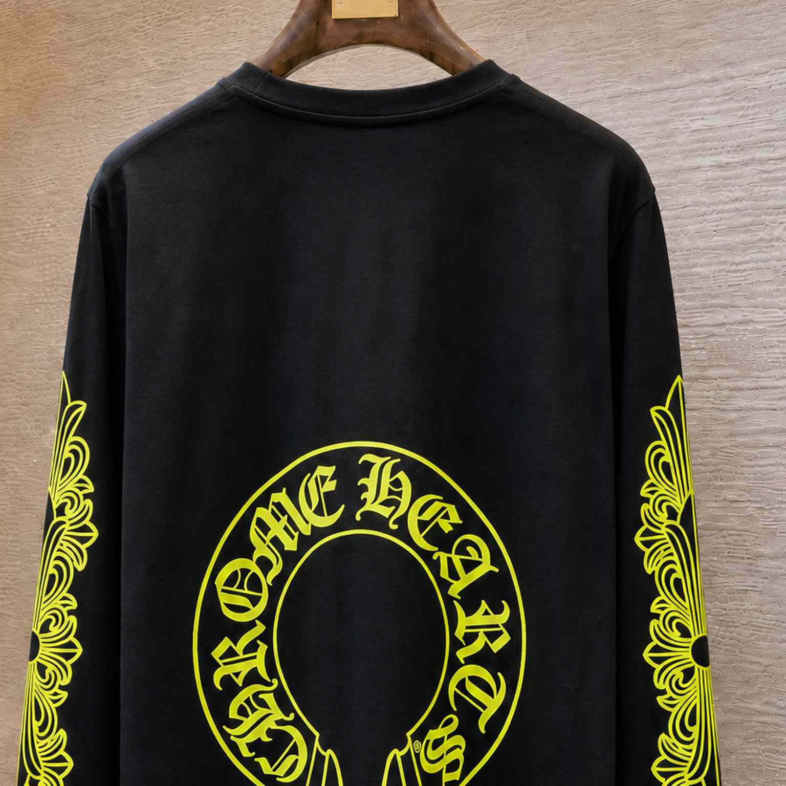 Chrome Hearts Horseshoe Logo Long Sleeve Pocket T-Shirt - DesignerGu