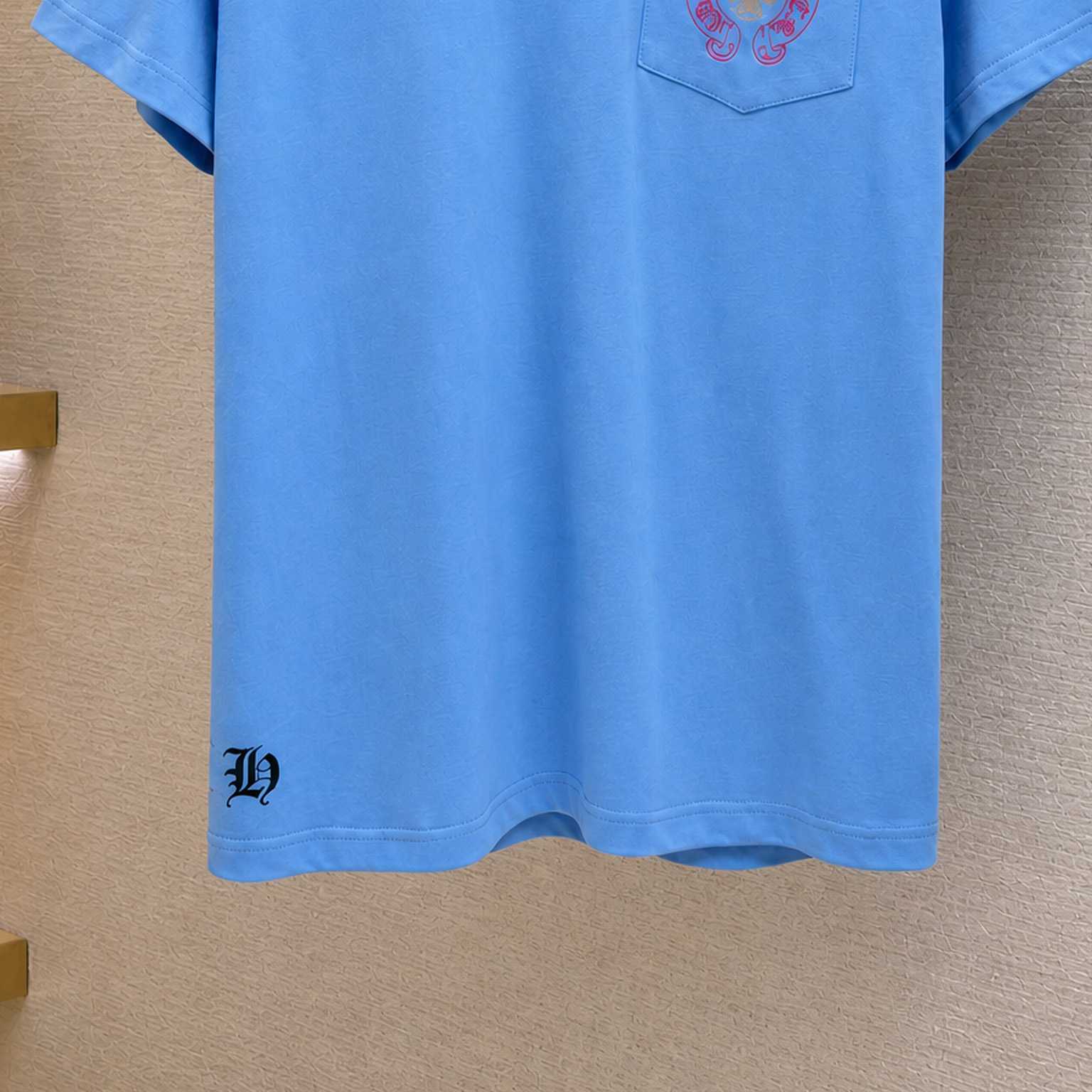 Chrome Hearts Miami Exclusive Horseshoe Blue Short Sleeve Tee - DesignerGu