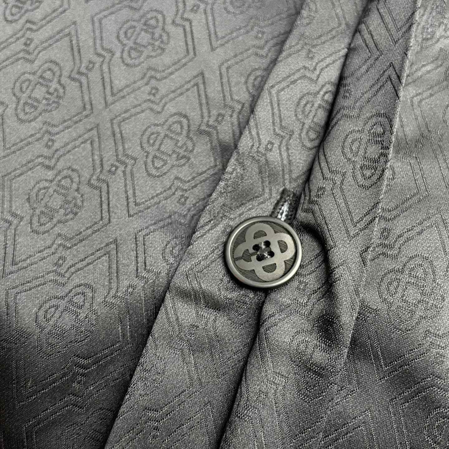 Casablanca Volcano Short Sleeve Jacquard Shirt CA3592 - DesignerGu