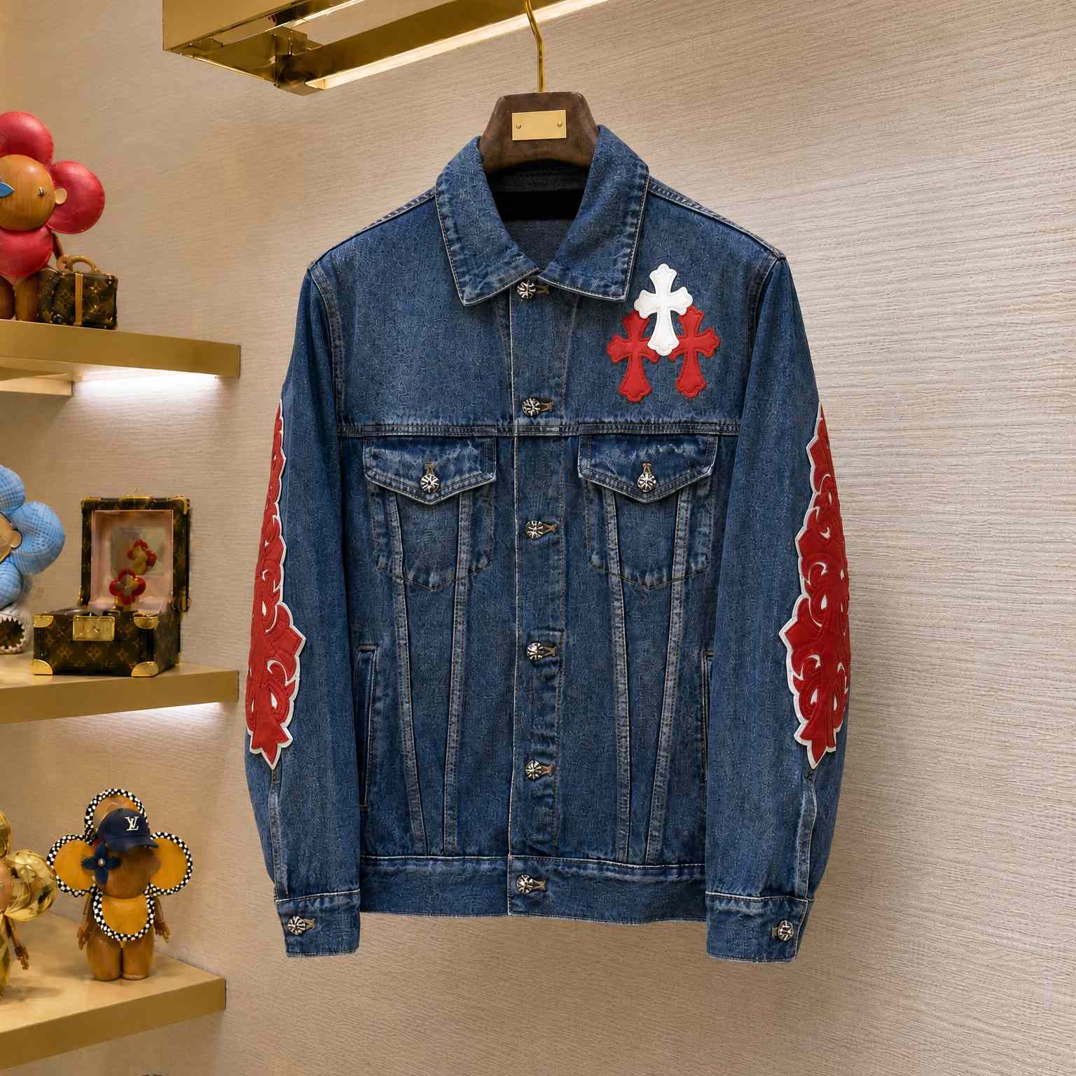 Chrome Hearts Denim Trucker Jacket - DesignerGu