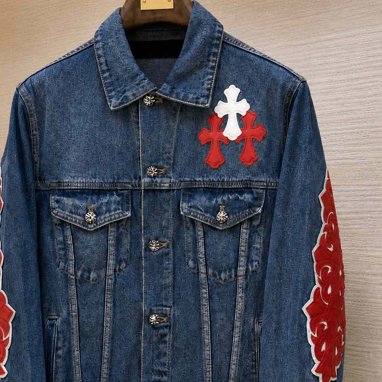 Chrome Hearts Denim Trucker Jacket - DesignerGu