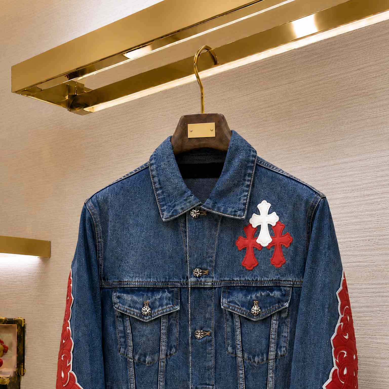 Chrome Hearts Denim Trucker Jacket - DesignerGu