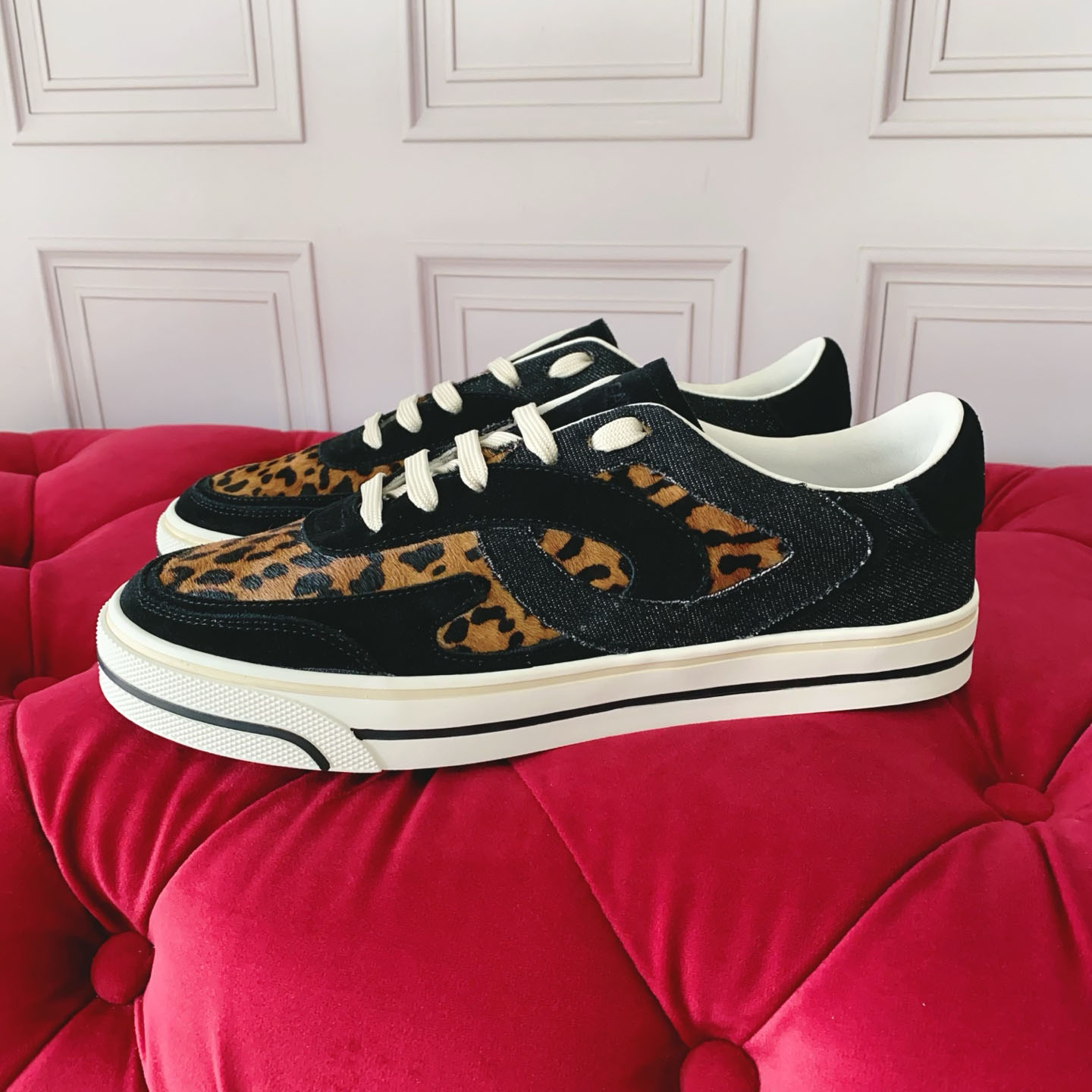 Dolce & Gabbana Leo-Print Pony DG Sailing Sneakers - DesignerGu