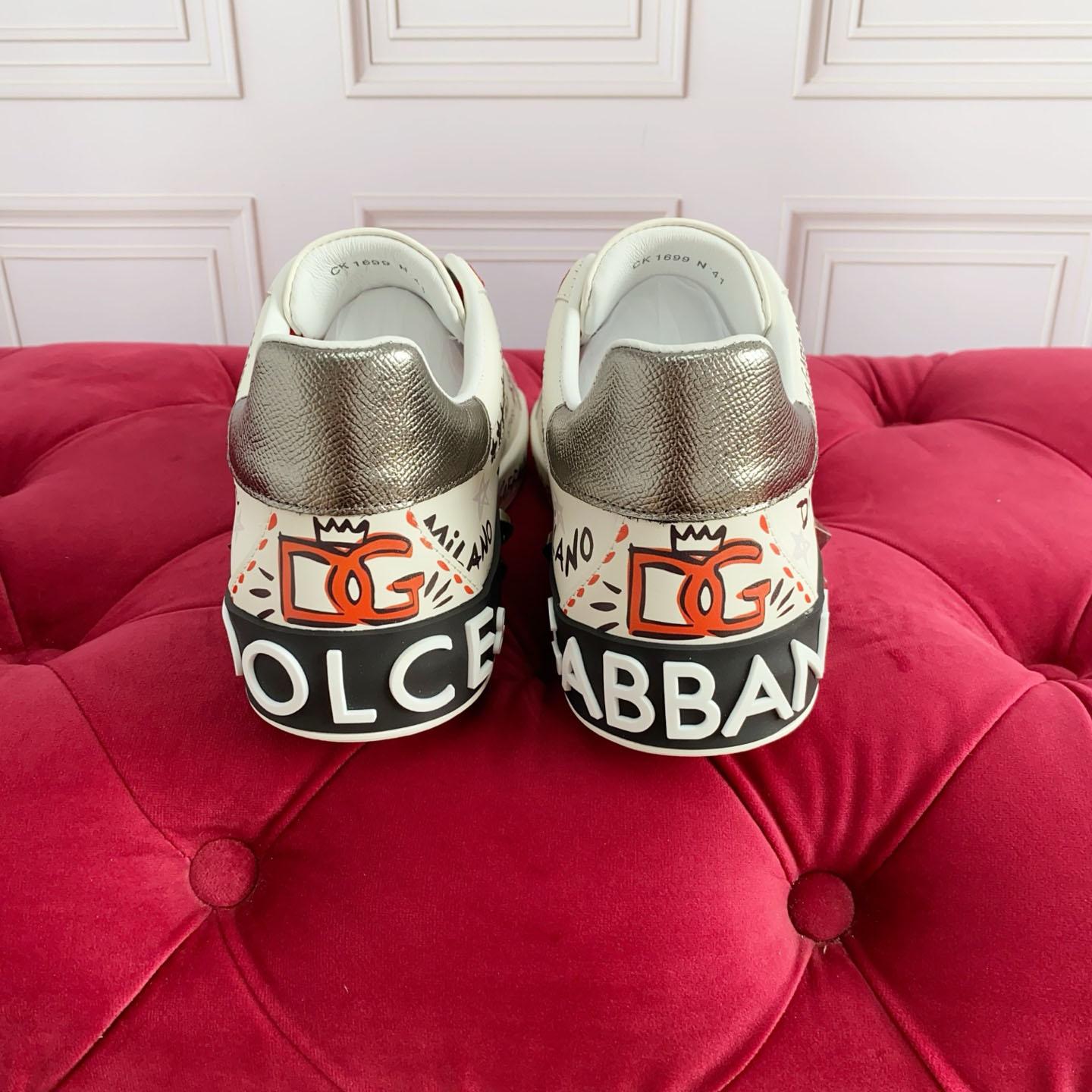 Dolce & Gabbana Portofino Calfskin Sneakers - DesignerGu