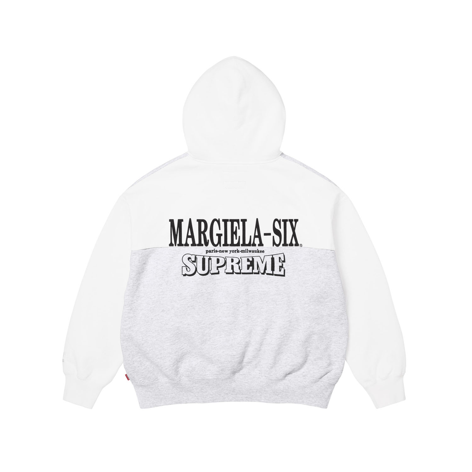 Supreme x MM6 Maison Margiela Eagle Zip Up Hooded Sweatshirt 'Ash Grey' - DesignerGu