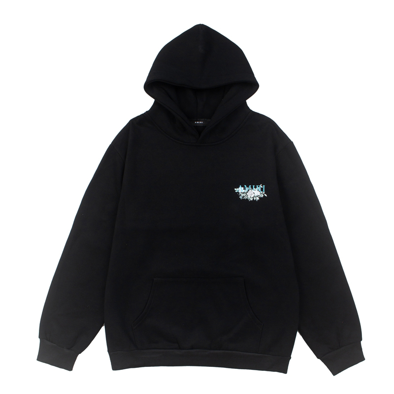 Amiri Floral Hoodie 'Black' - DesignerGu