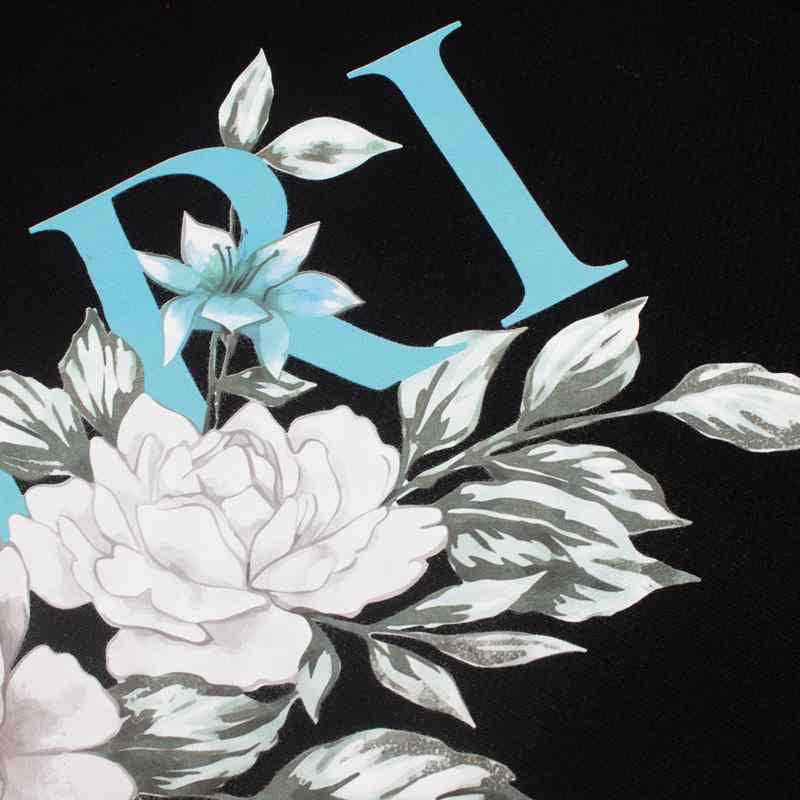 Amiri Floral Hoodie 'Black' - DesignerGu