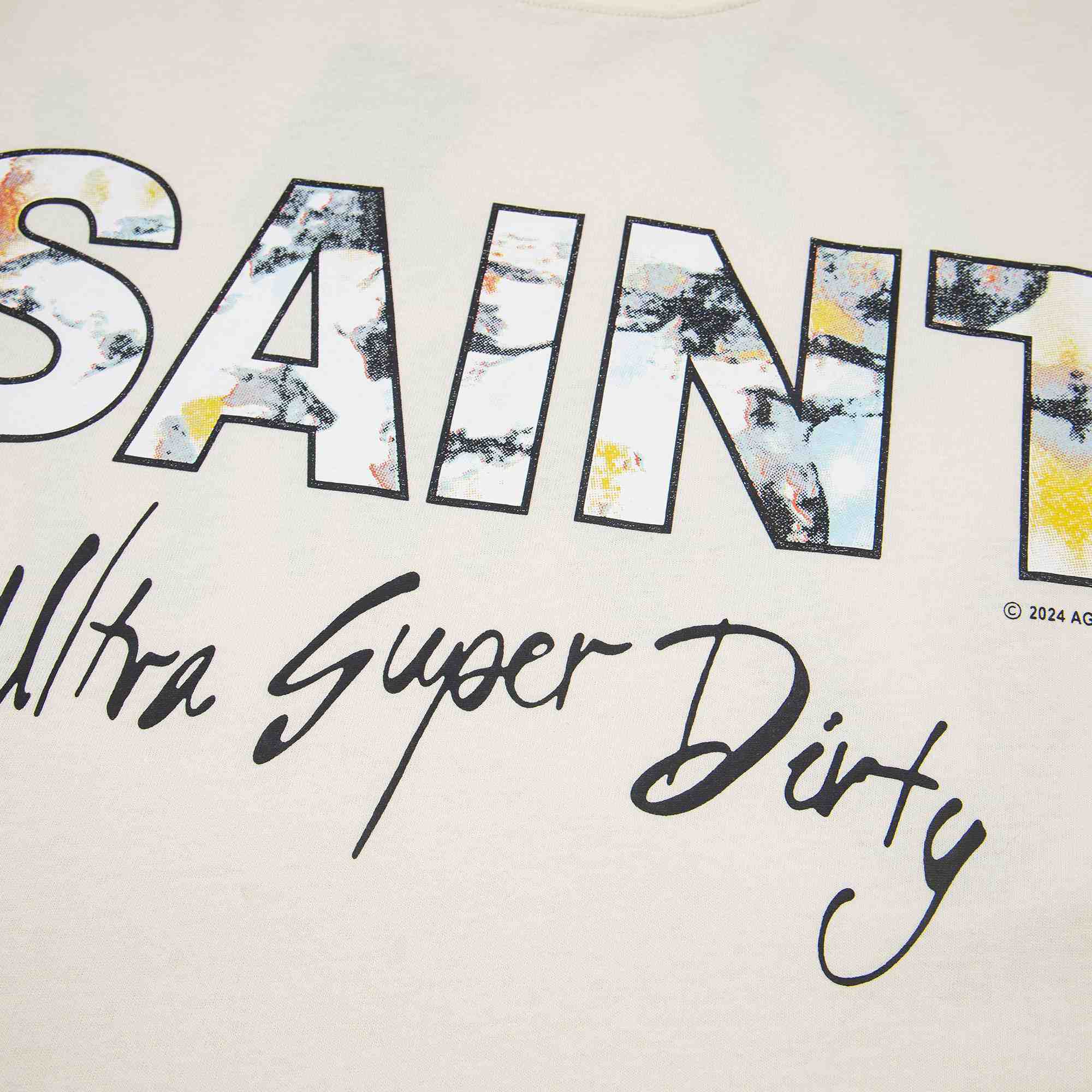 Saint Michael Short-Sleeve Super Dirty Tee  - DesignerGu