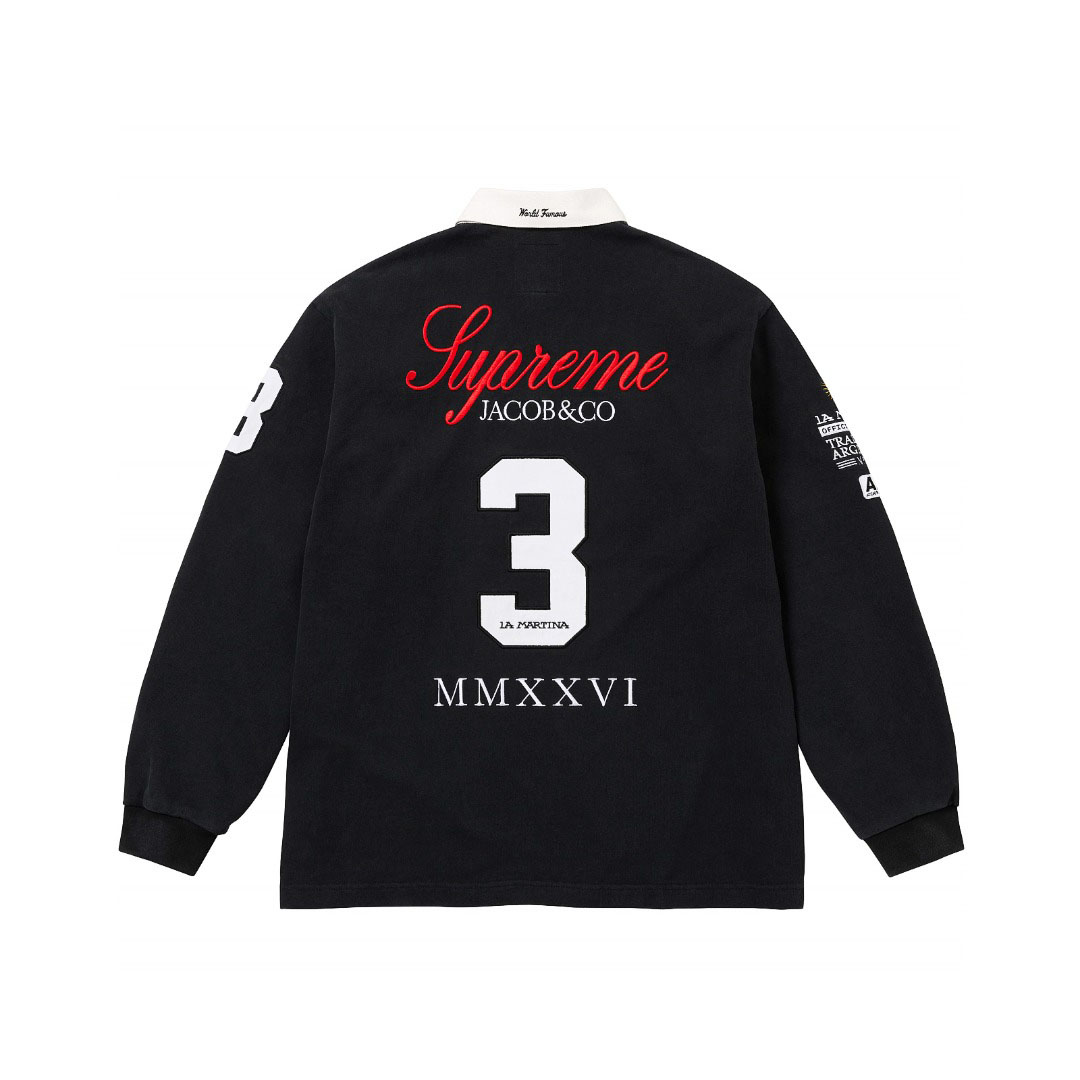 Supreme x La Martina x Jacob & Co Rugby 'Black' - DesignerGu