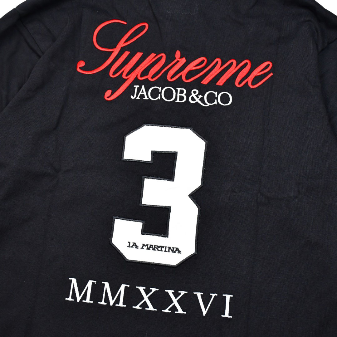Supreme x La Martina x Jacob & Co Rugby 'Black' - DesignerGu