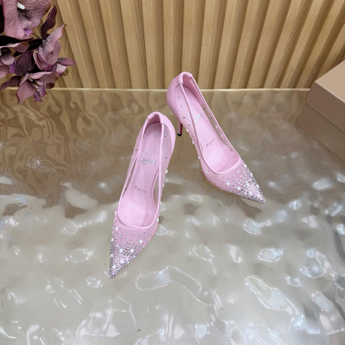 Christian Louboutin Miss Z Degrastrass Leather Pumps 100 - DesignerGu