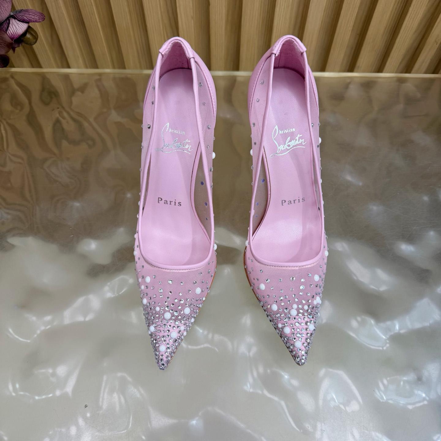 Christian Louboutin Miss Z Degrastrass Leather Pumps 100 - DesignerGu