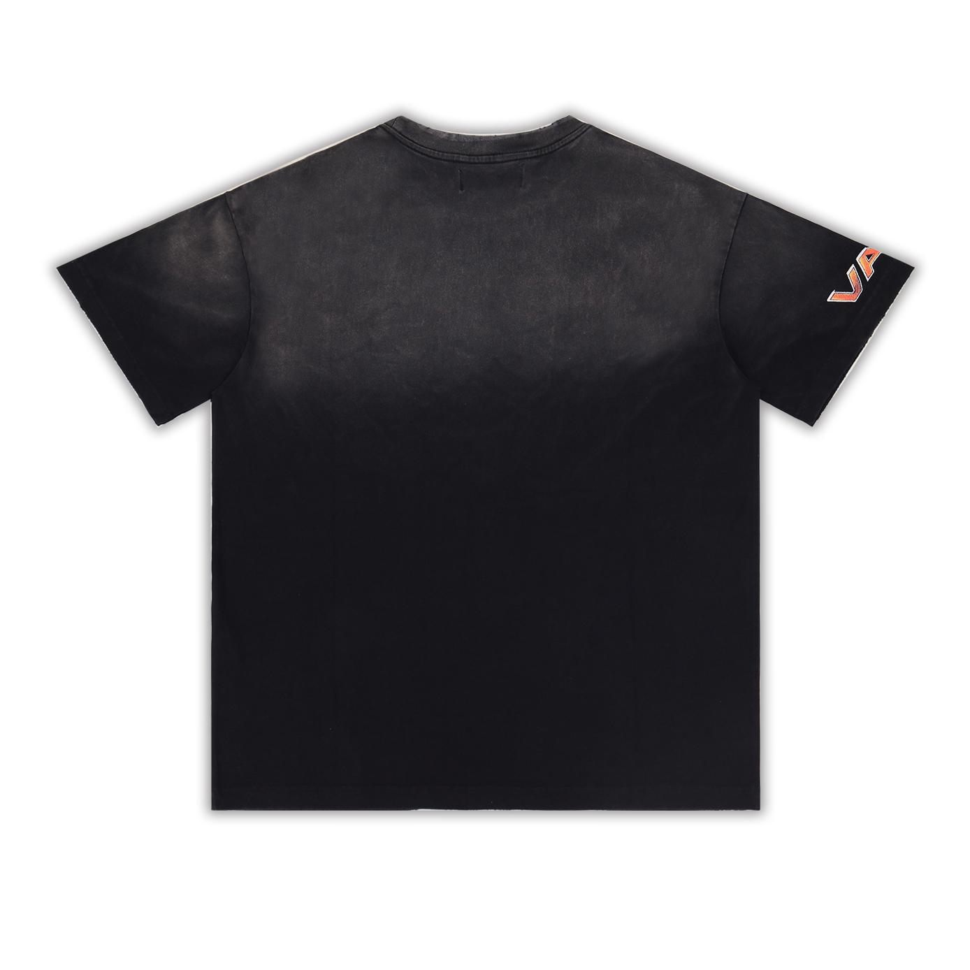 Vale Forever Graphic Print Distressed T-shirt - DesignerGu