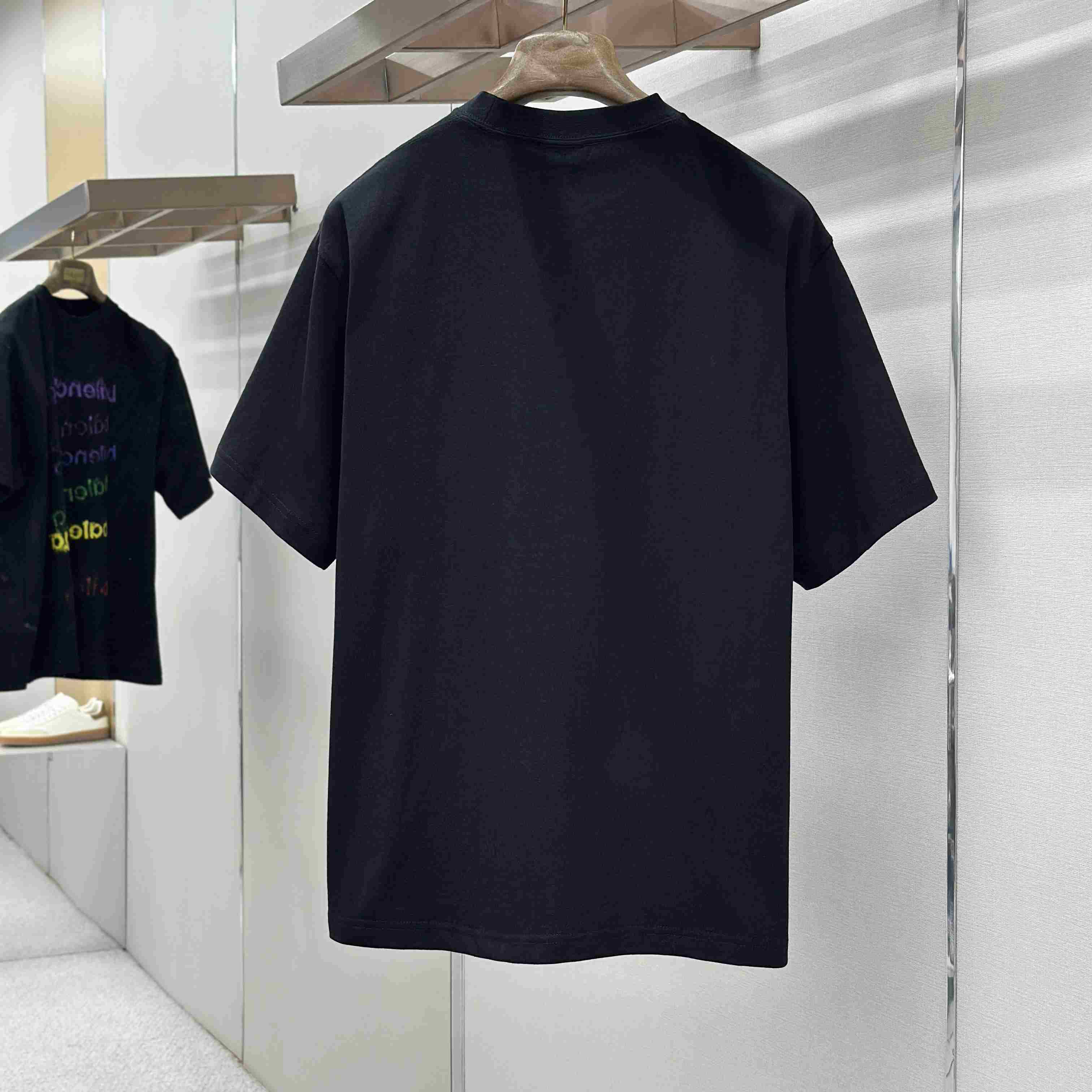 Balenciaga Logo Cotton Jersey T-shirt  - DesignerGu