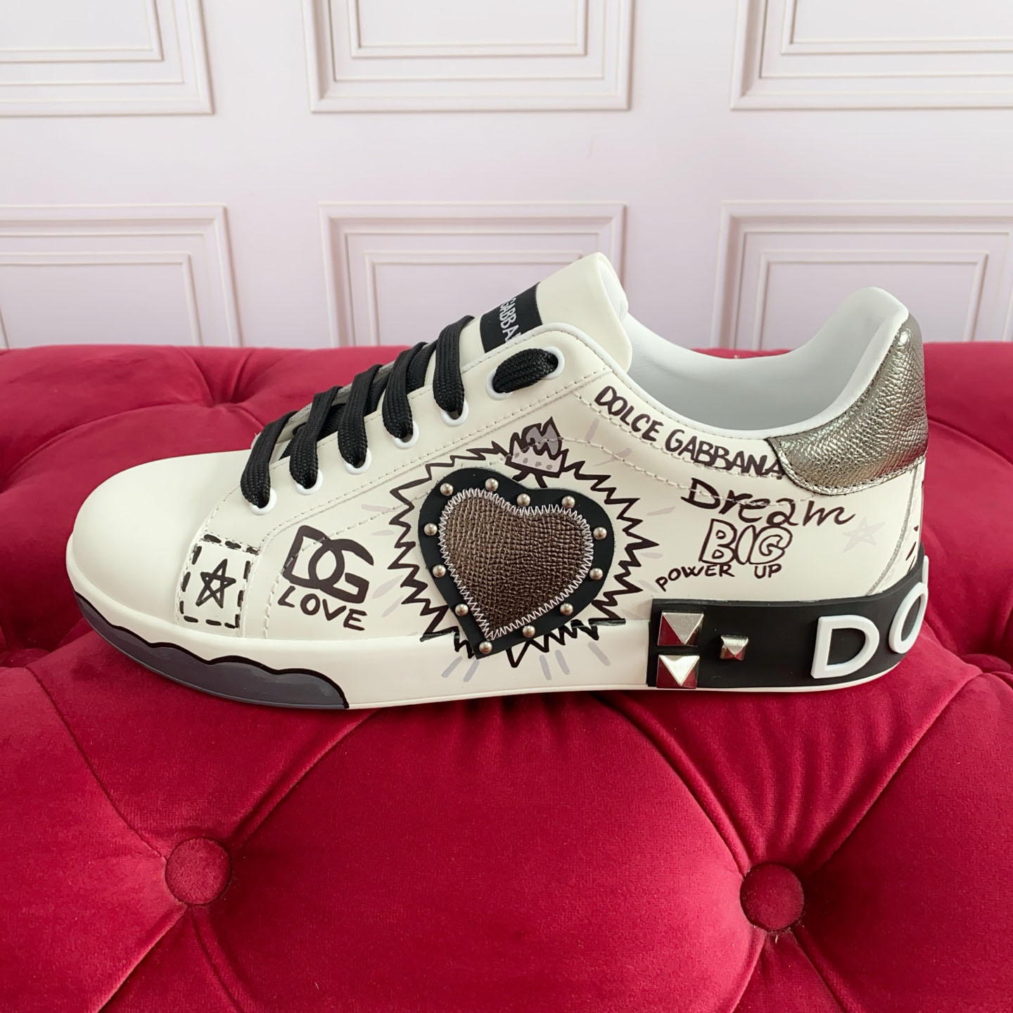 Dolce & Gabbana Portofino Calfskin Sneakers - DesignerGu