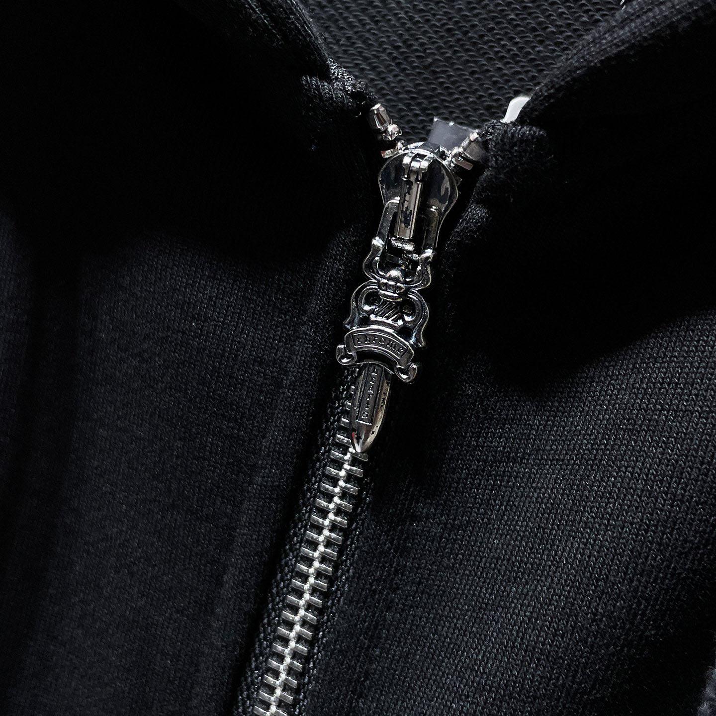 Chrome Hearts Cross Embroidery Black Hoodie - DesignerGu