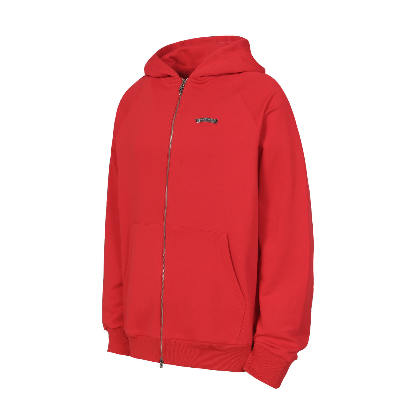 Chrome Hearts Embroidered King Taco Zip Up Hoodie 'Red' - DesignerGu