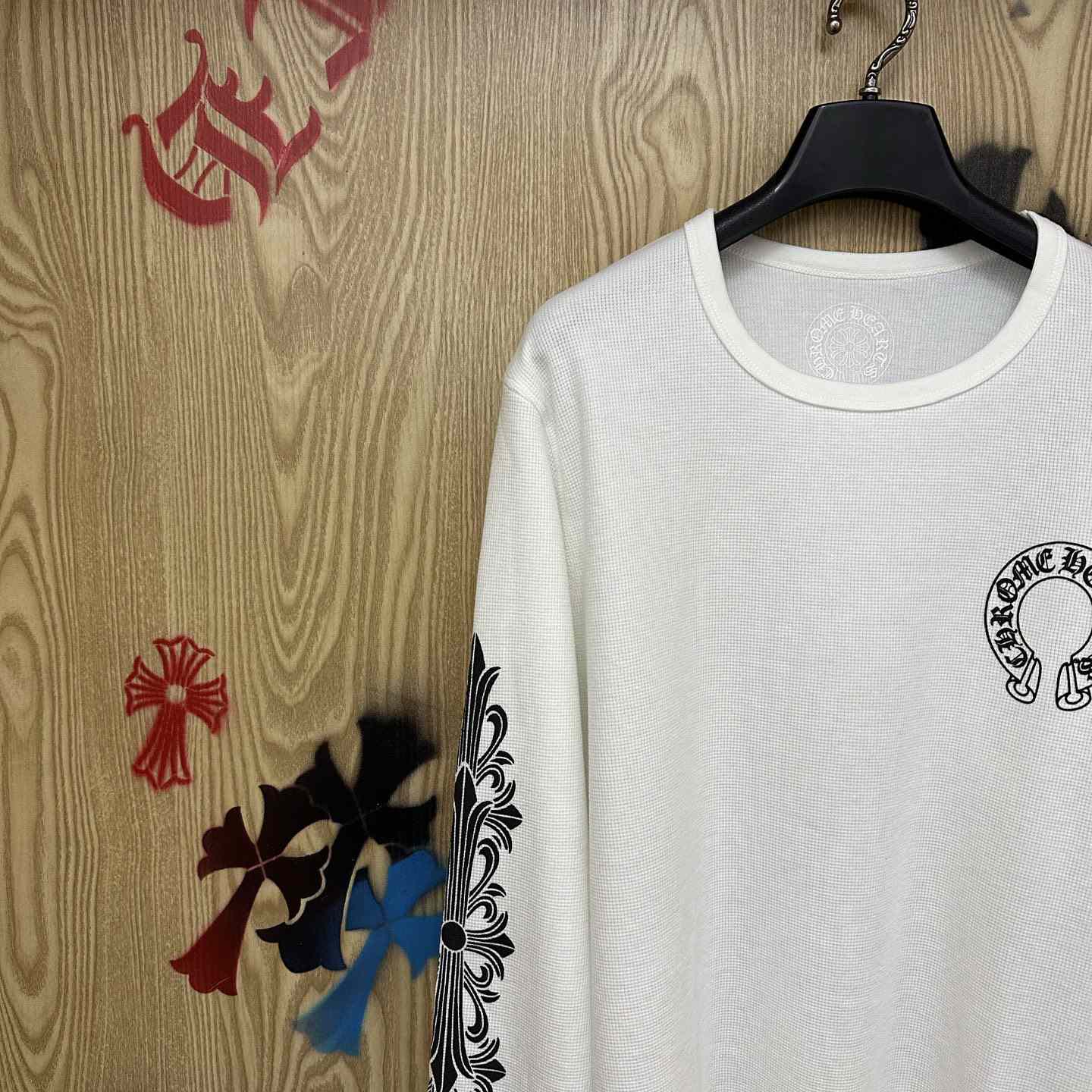 Chrome Hearts Horseshoe Logo Long Sleeve T-Shirt - DesignerGu