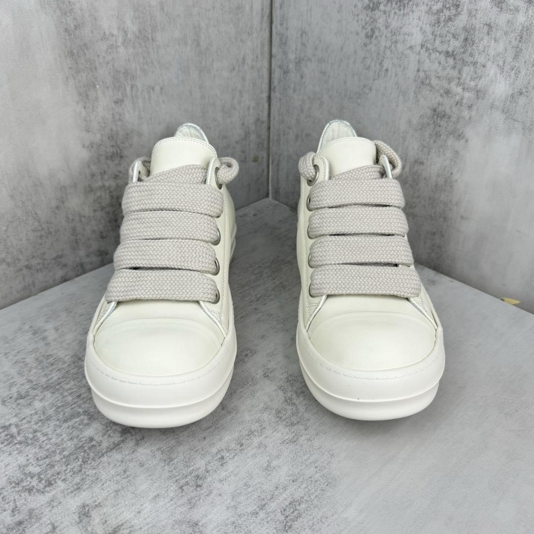 Rick Owens Porterville Jumbo Laced Low 'Milk' - DesignerGu