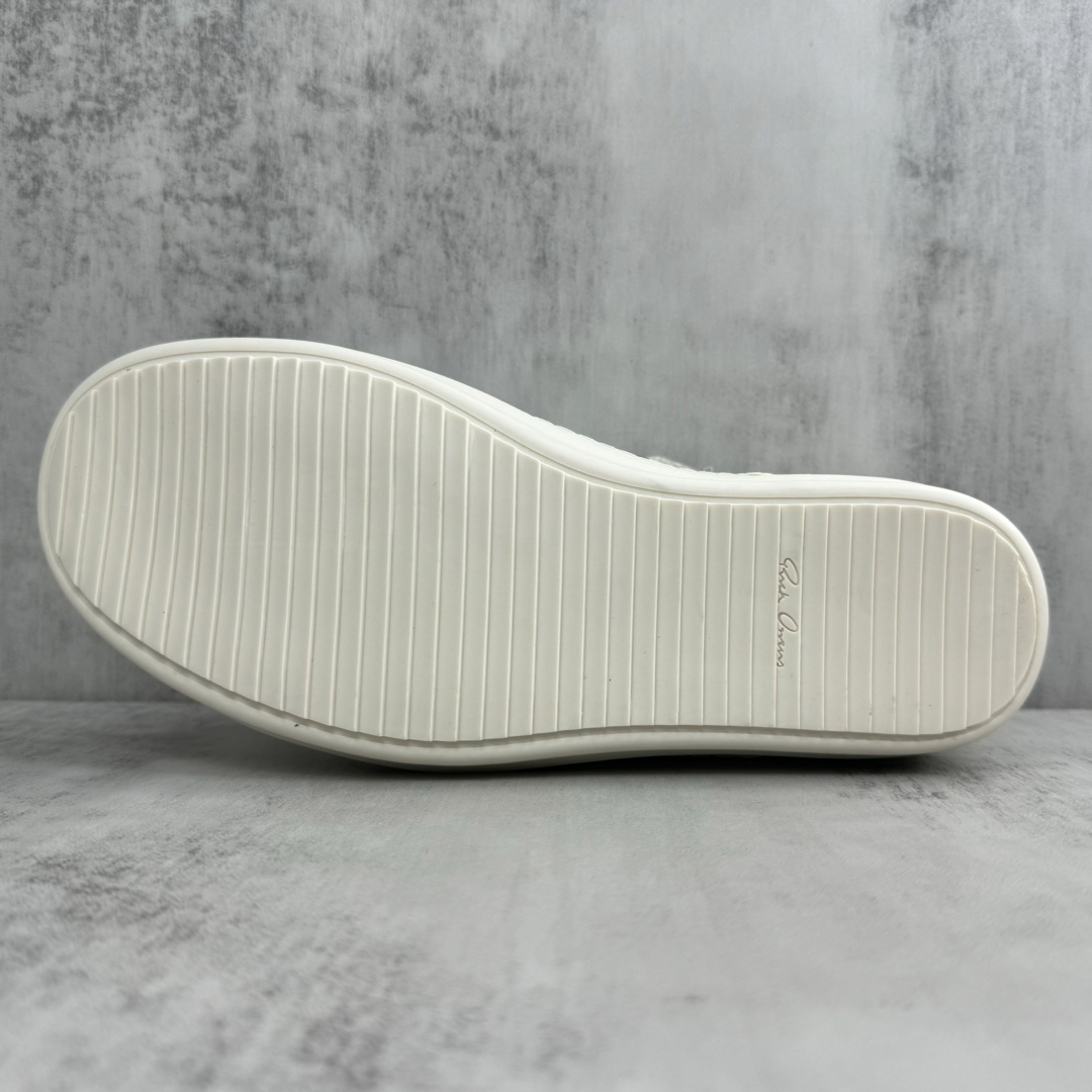 Rick Owens Porterville Jumbo Laced Low 'Milk' - DesignerGu