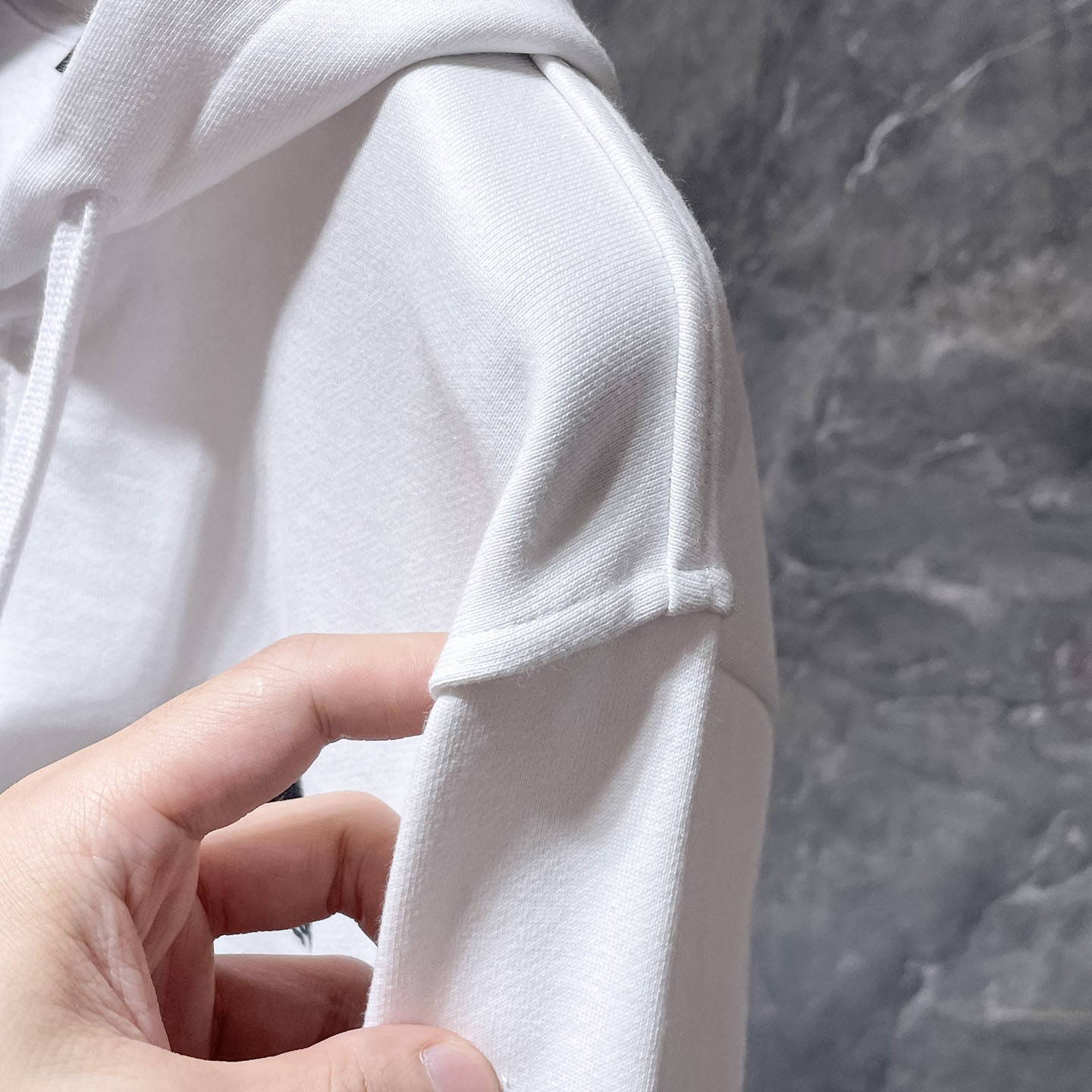 Chrome Hearts Cross Embroidery White Hoodie - DesignerGu