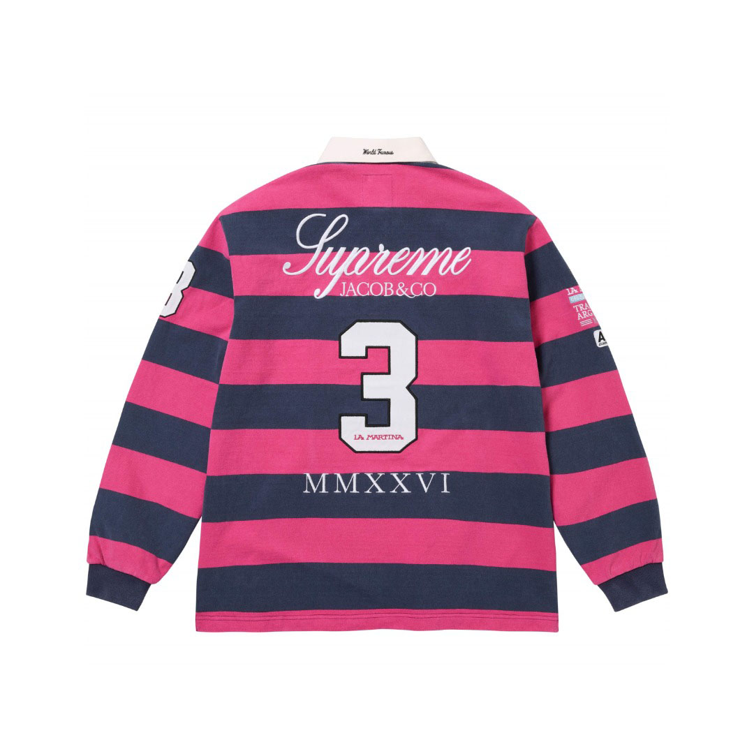 Supreme x La Martina x Jacob & Co Rugby 'Stripe' - DesignerGu