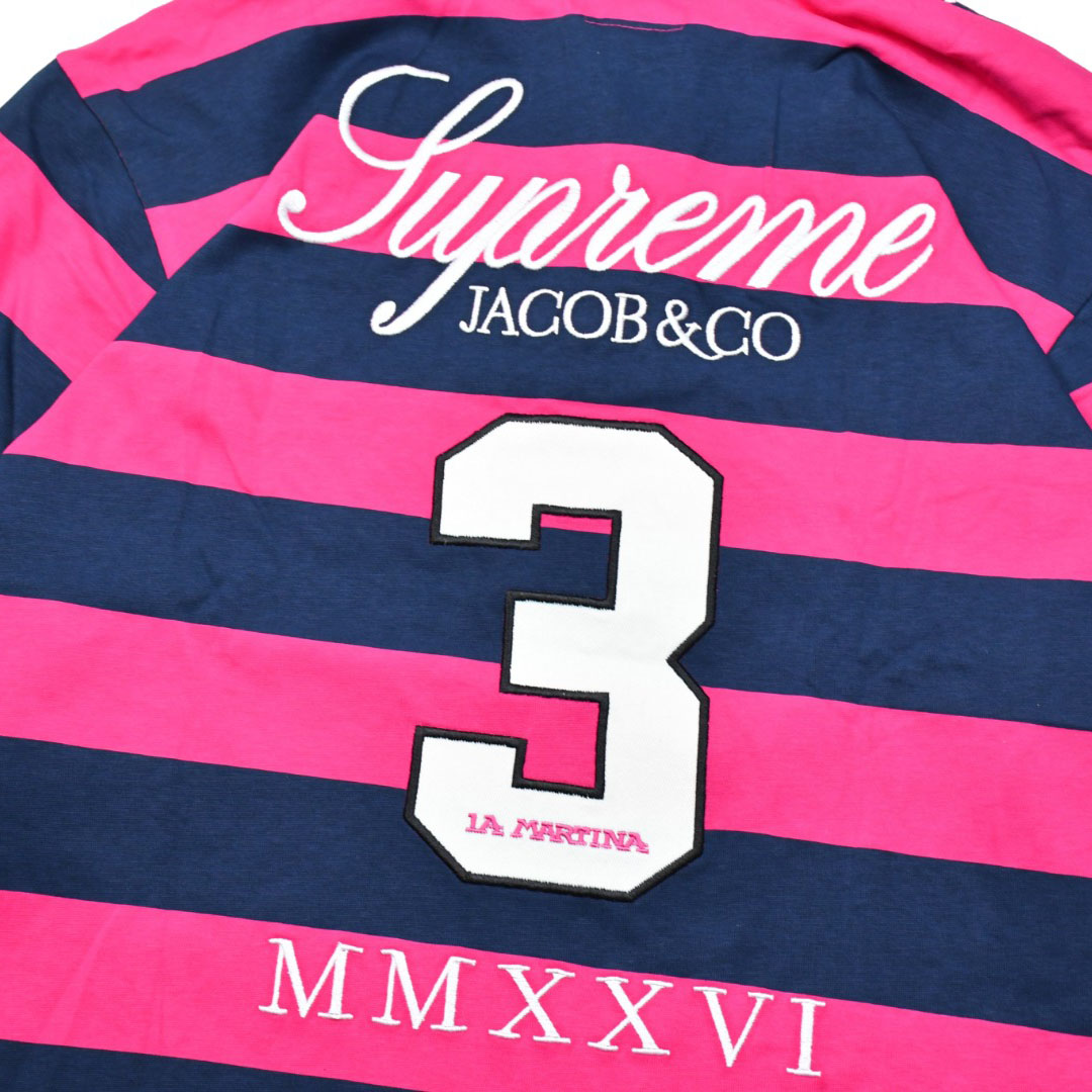 Supreme x La Martina x Jacob & Co Rugby 'Stripe' - DesignerGu