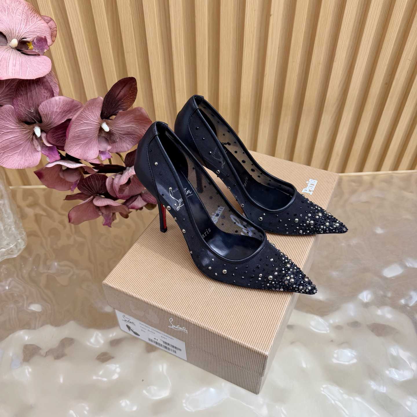 Christian Louboutin Miss Z Degrastrass Leather Pumps 100 - DesignerGu