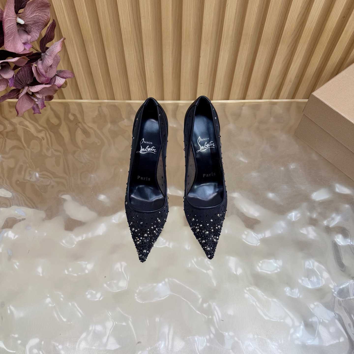 Christian Louboutin Miss Z Degrastrass Leather Pumps 100 - DesignerGu