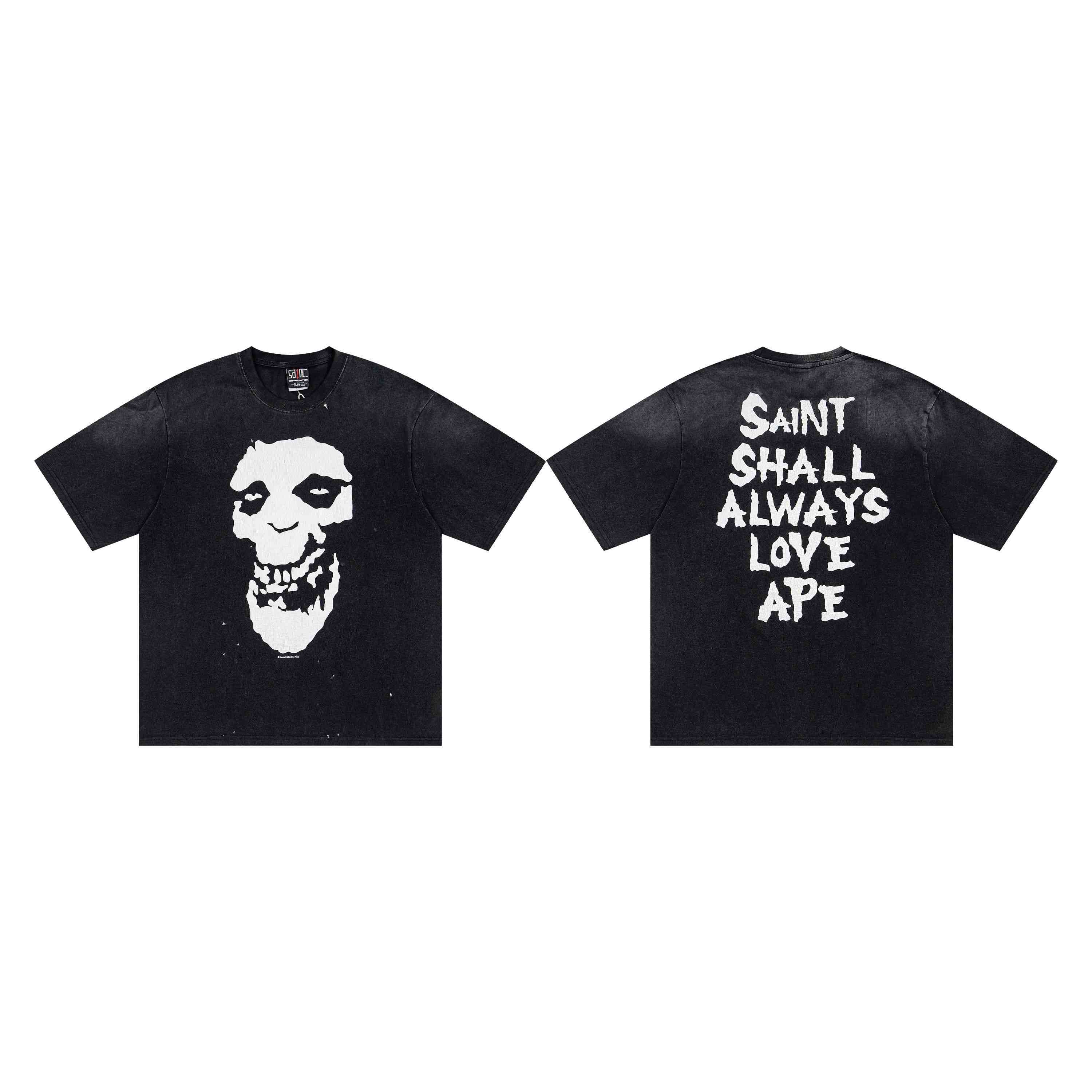 Saint Michael X Bape Short Sleeve T-Shirt - DesignerGu
