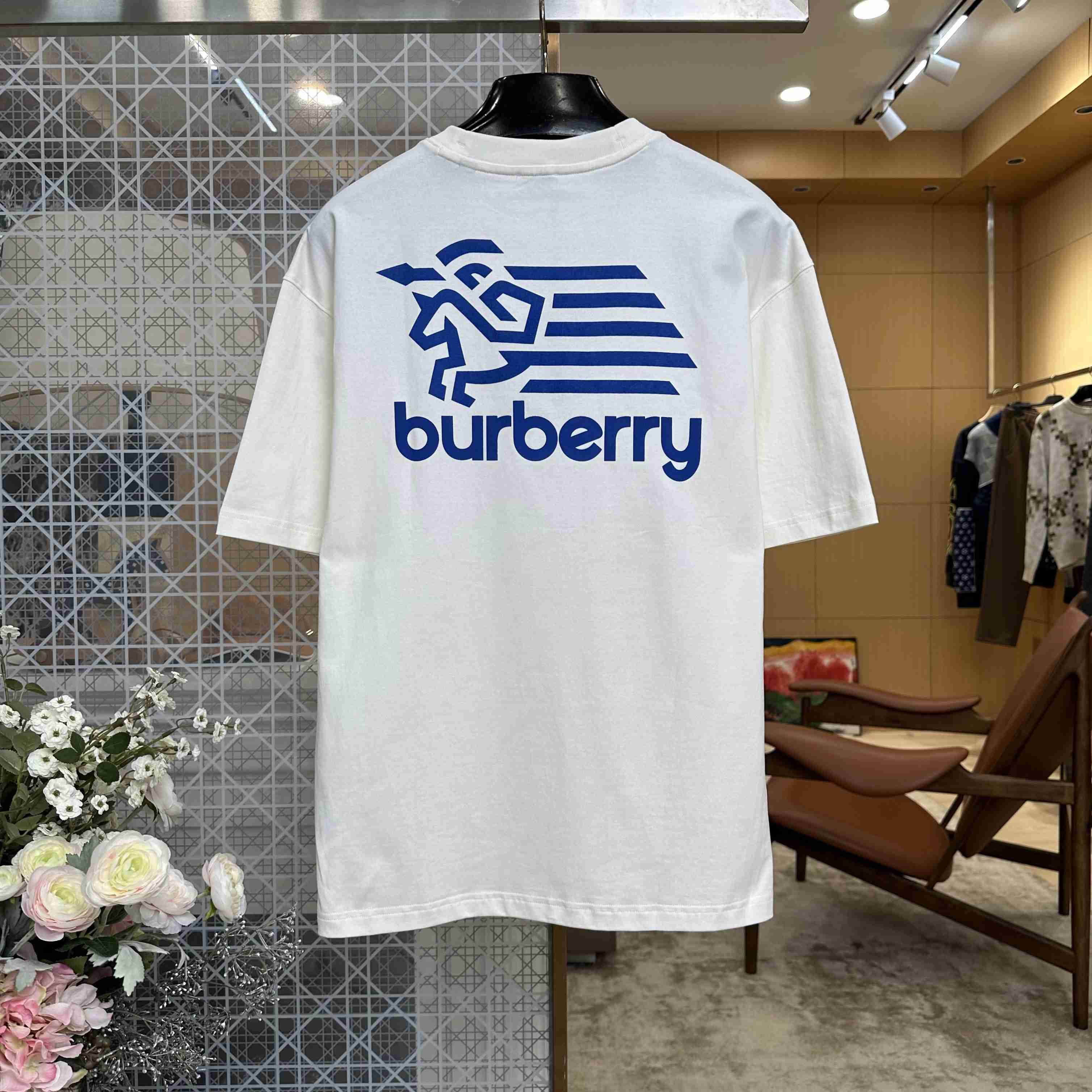 Burberry Logo Badge Cotton T-shirt - DesignerGu