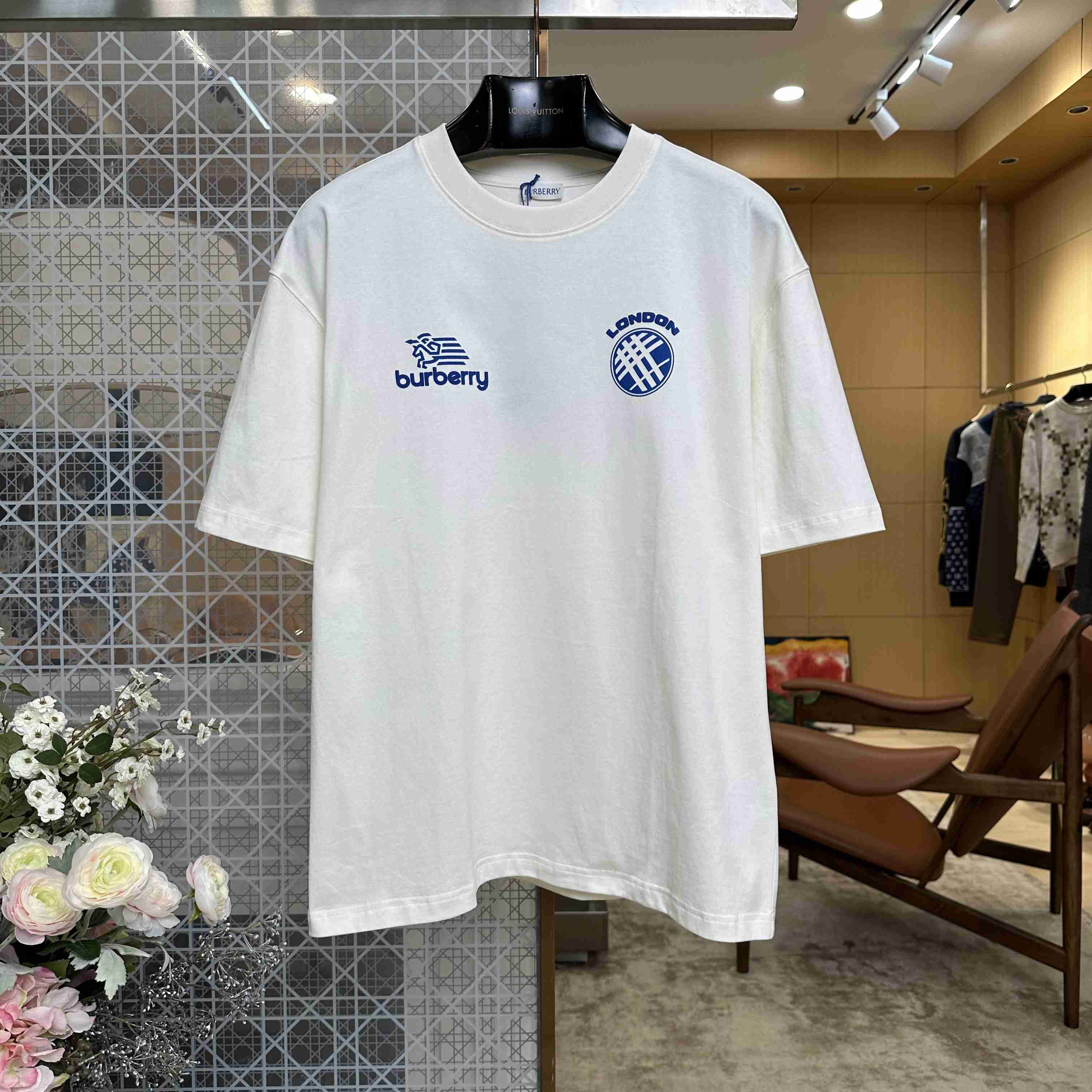 Burberry Logo Badge Cotton T-shirt - DesignerGu