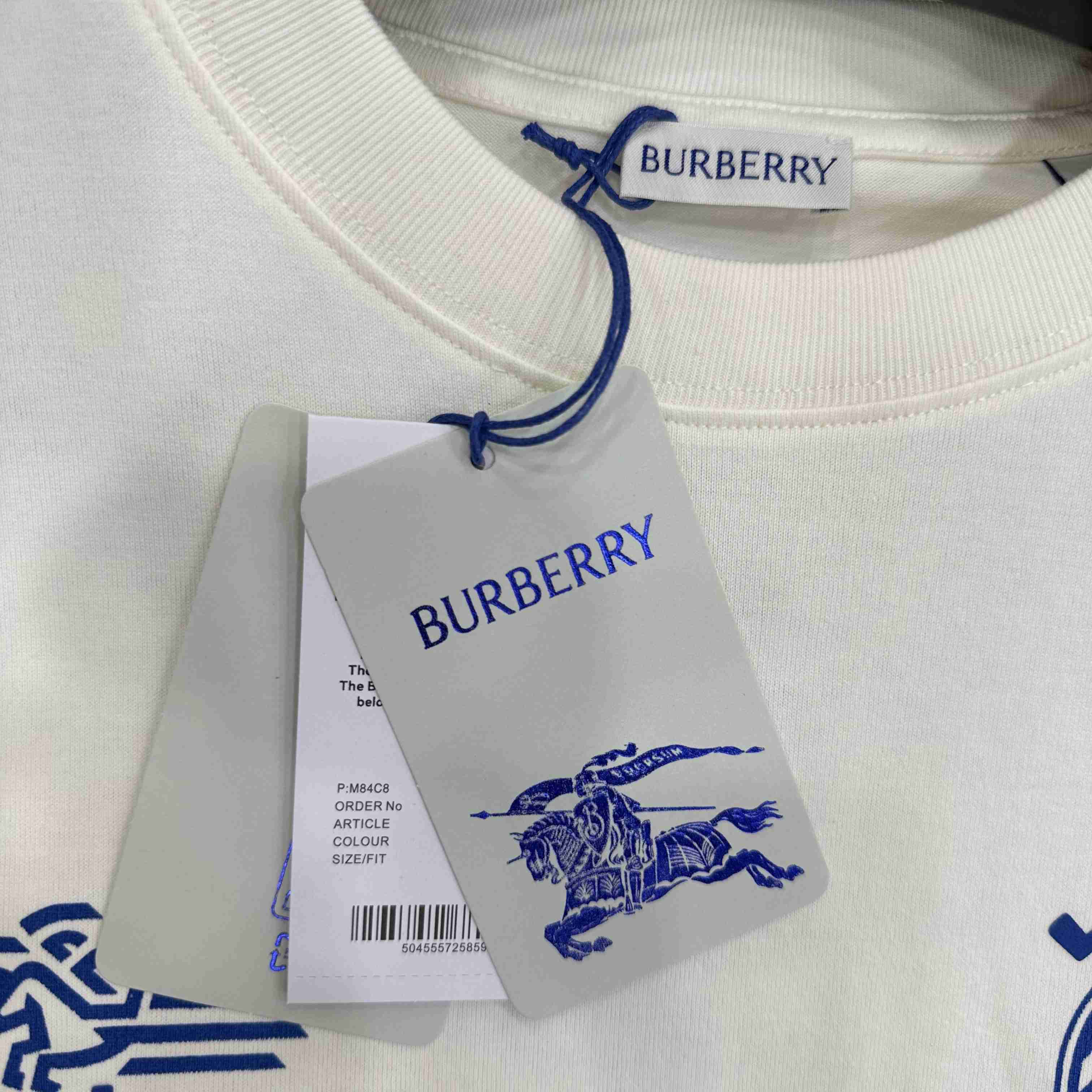 Burberry Logo Badge Cotton T-shirt - DesignerGu