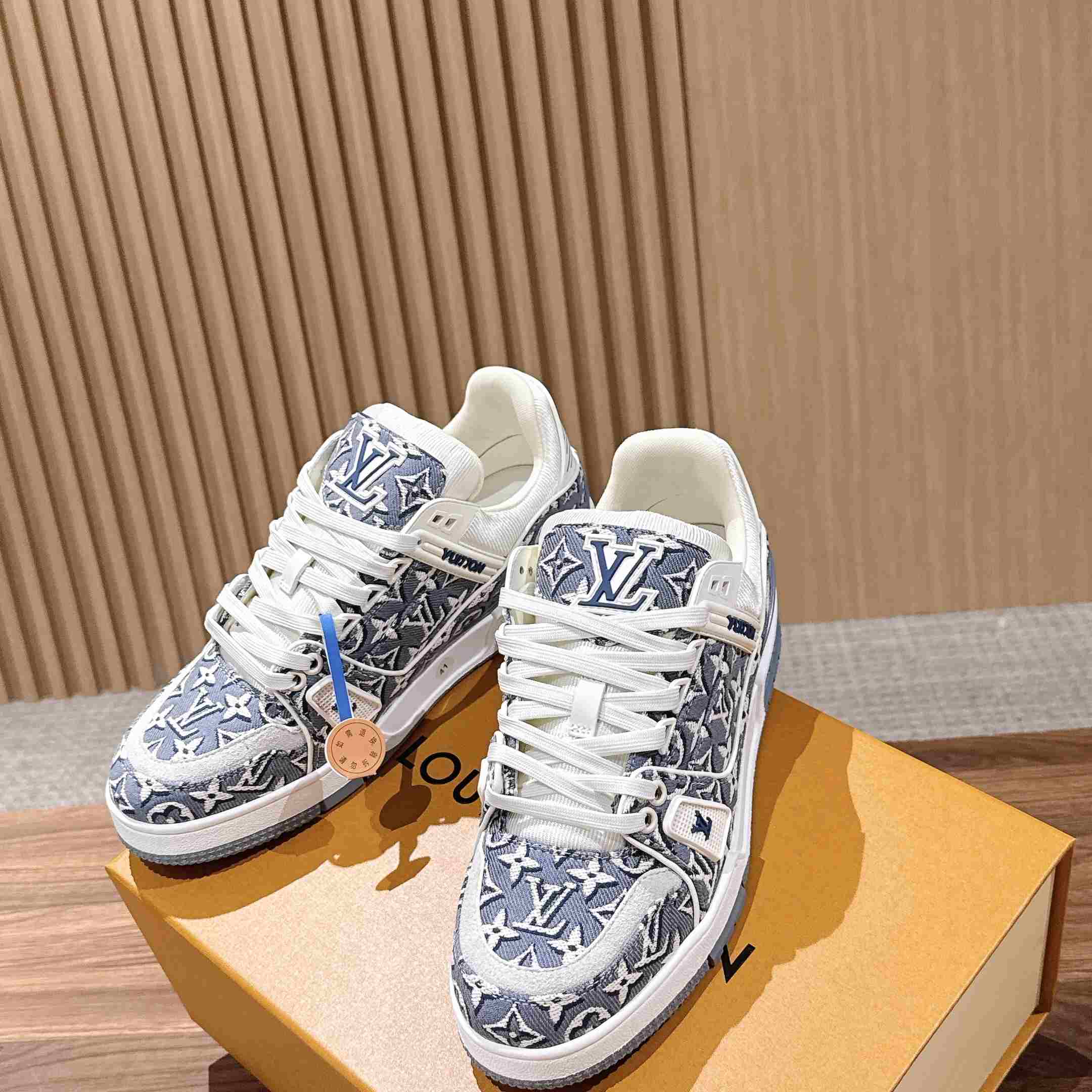 Louis Vuitton LV Trainer Sneaker  1AKG4T（upon uk size） - DesignerGu
