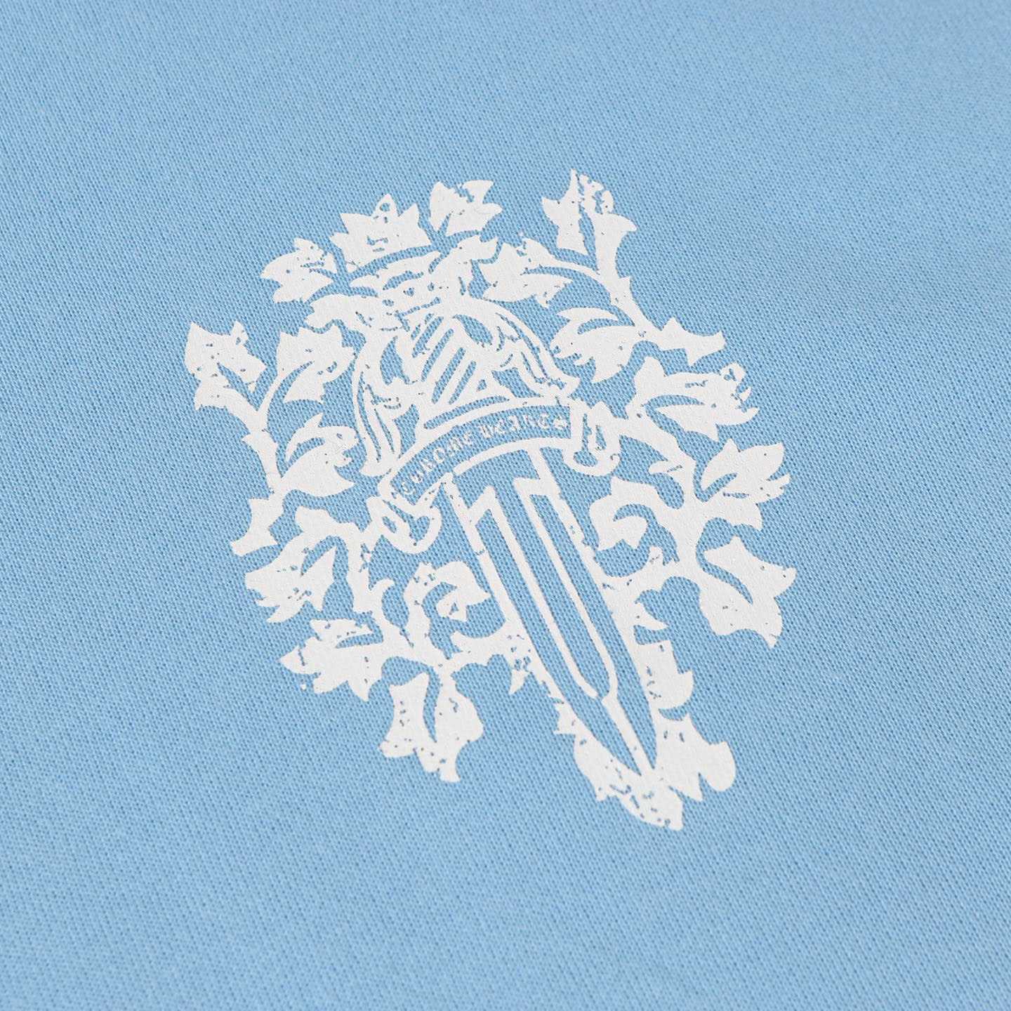Chrome Hearts Miami Dagger Logo Hoodie 'Blue' - DesignerGu