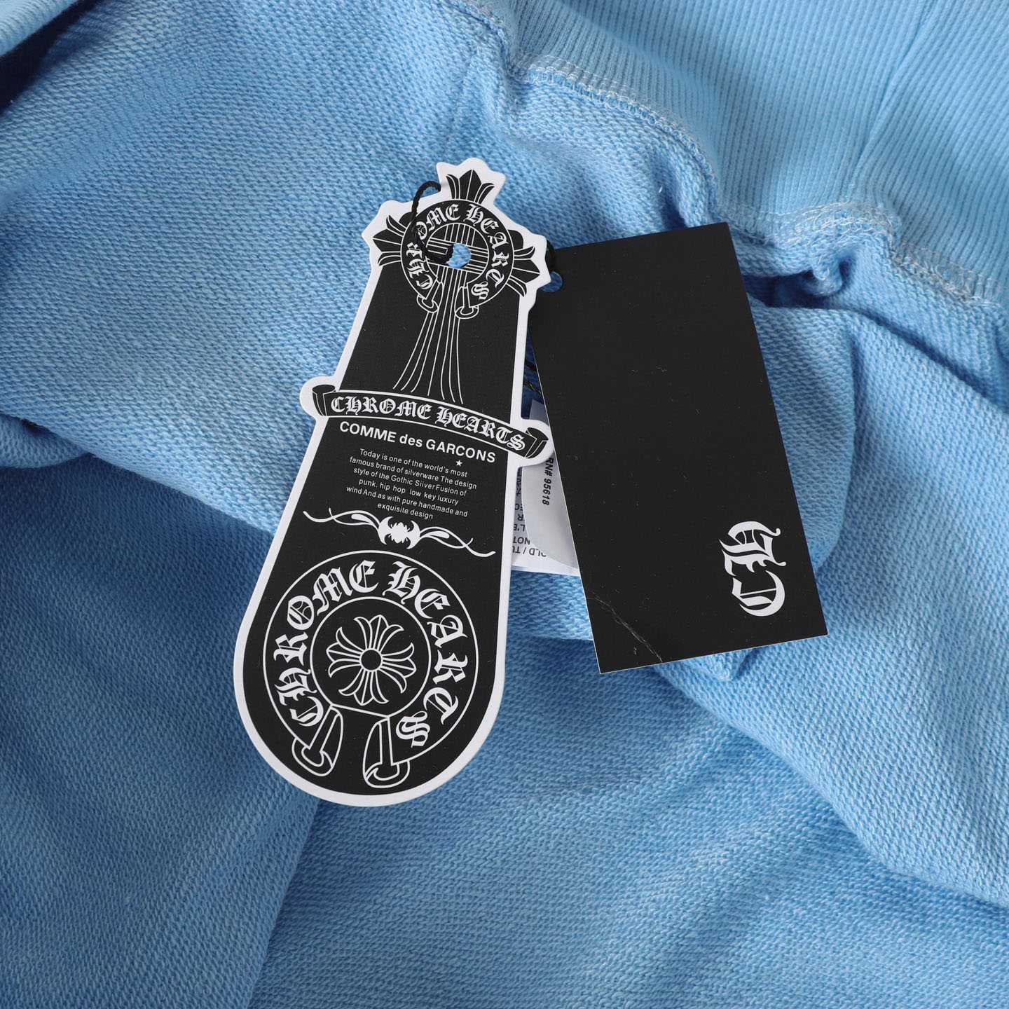 Chrome Hearts Miami Dagger Logo Hoodie 'Blue' - DesignerGu