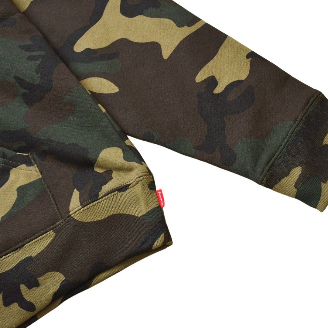 Supreme Satin Appliqué Hooded Sweatshirt 'Woodland Camo' - DesignerGu