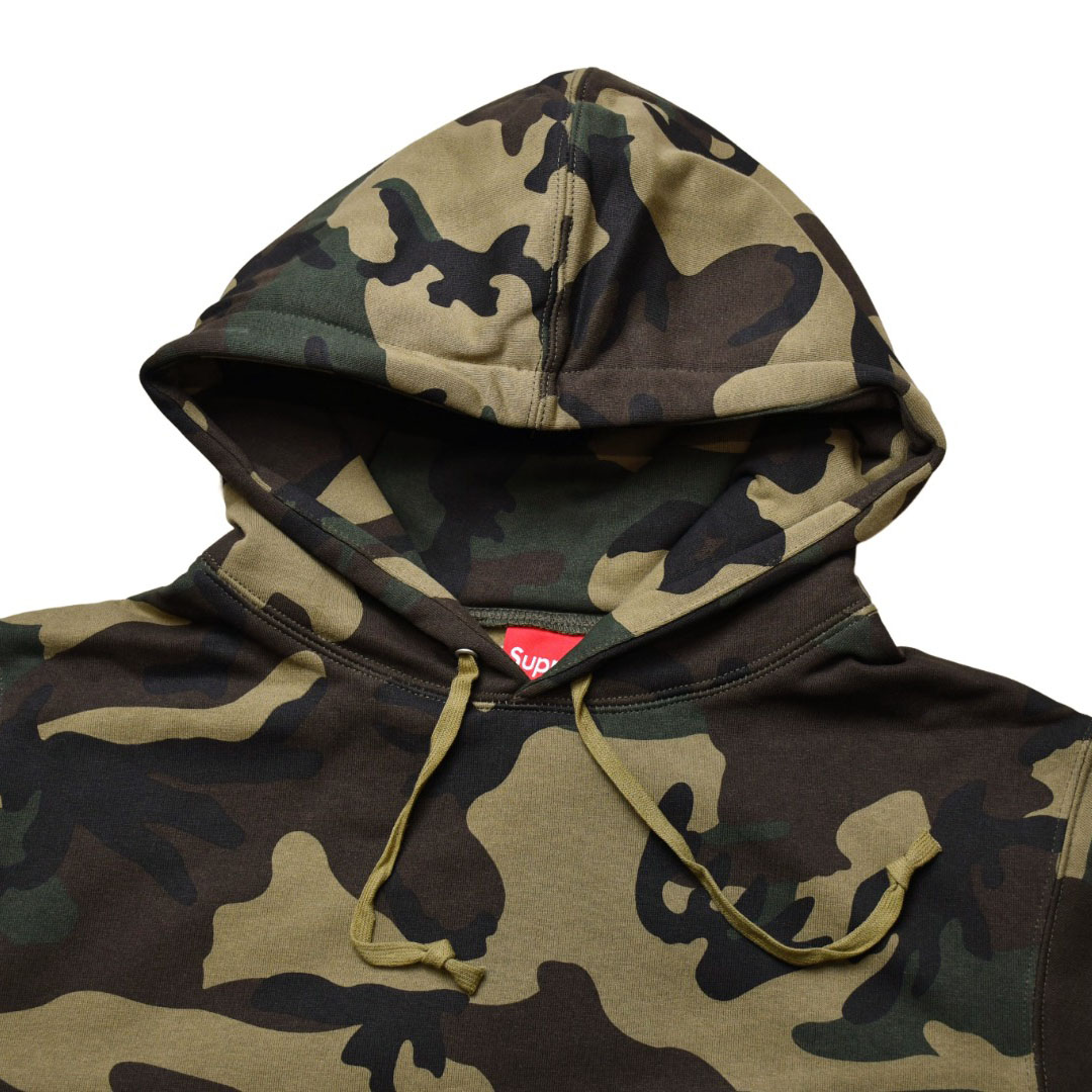 Supreme Satin Appliqué Hooded Sweatshirt 'Woodland Camo' - DesignerGu
