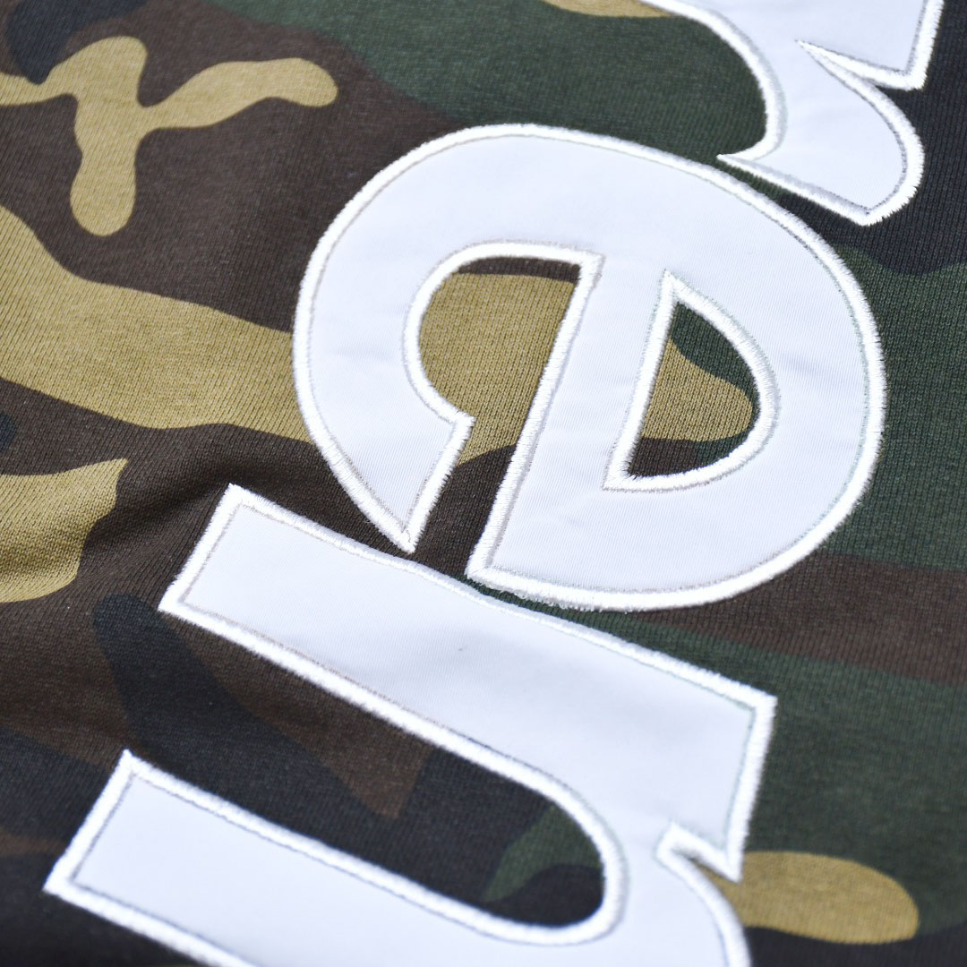 Supreme Satin Appliqué Hooded Sweatshirt 'Woodland Camo' - DesignerGu