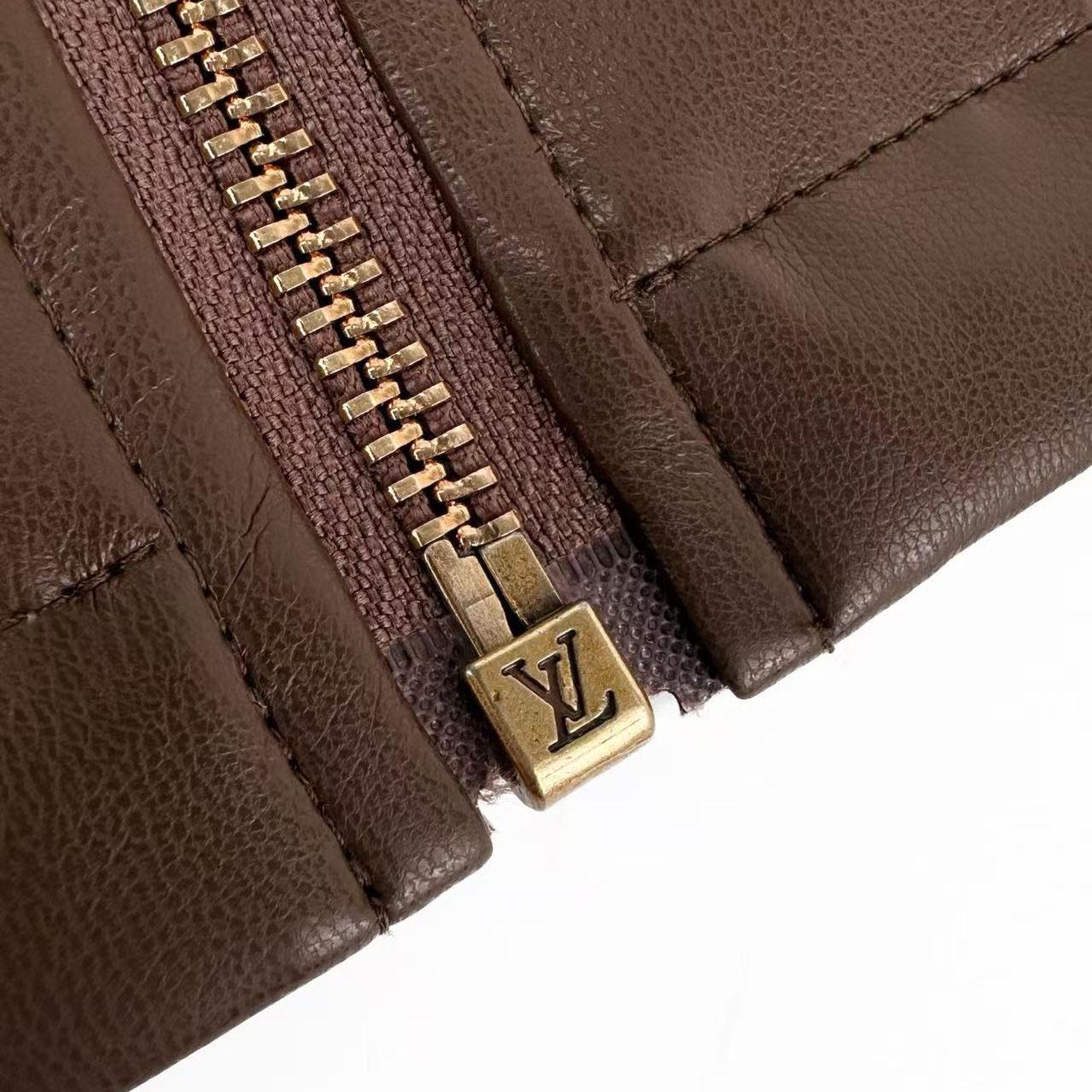 Louis Vuitton Monogram Check Reversible Leather Gilet 1AK6VH - DesignerGu