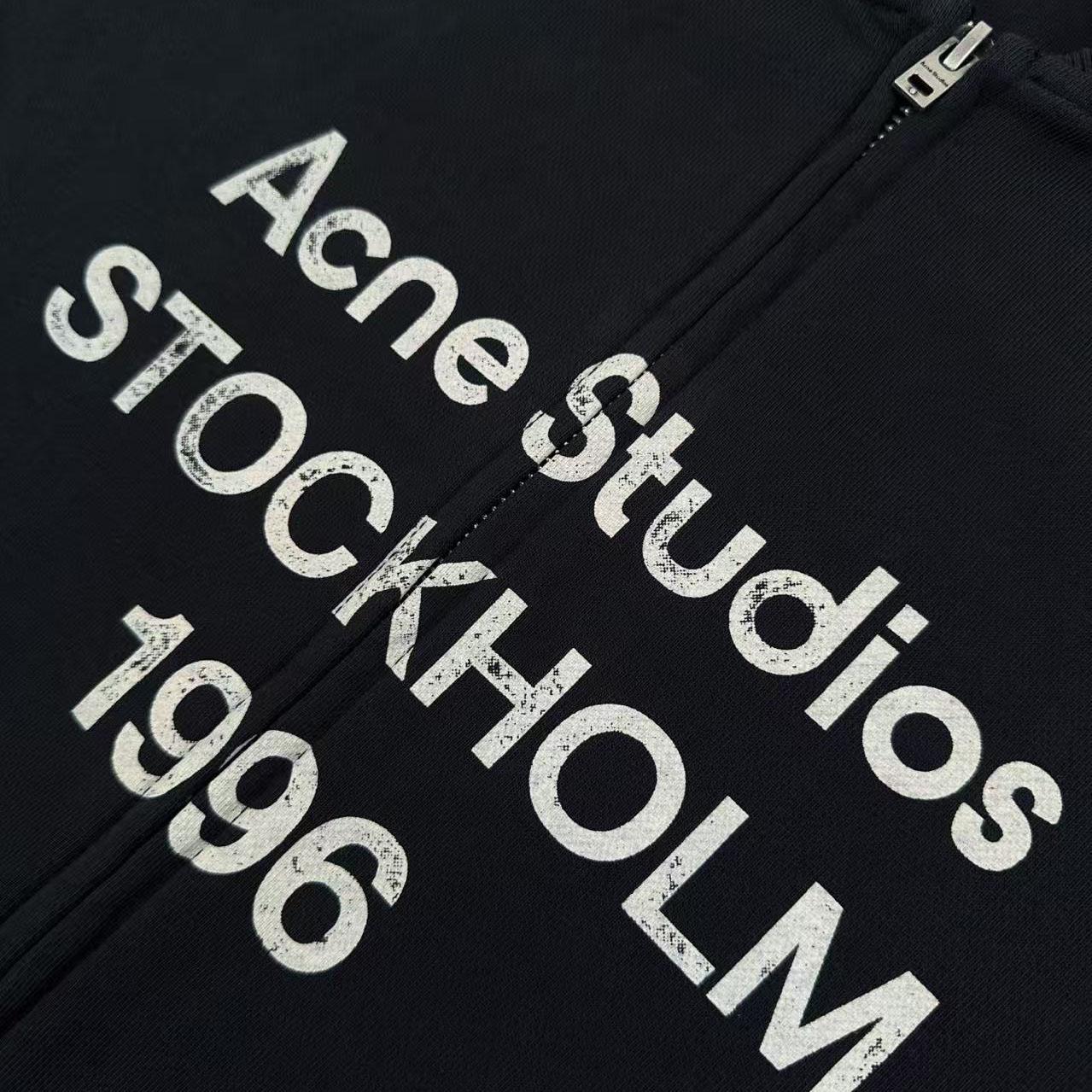 Acne Studios Washed Zip-Up Cardigan - DesignerGu