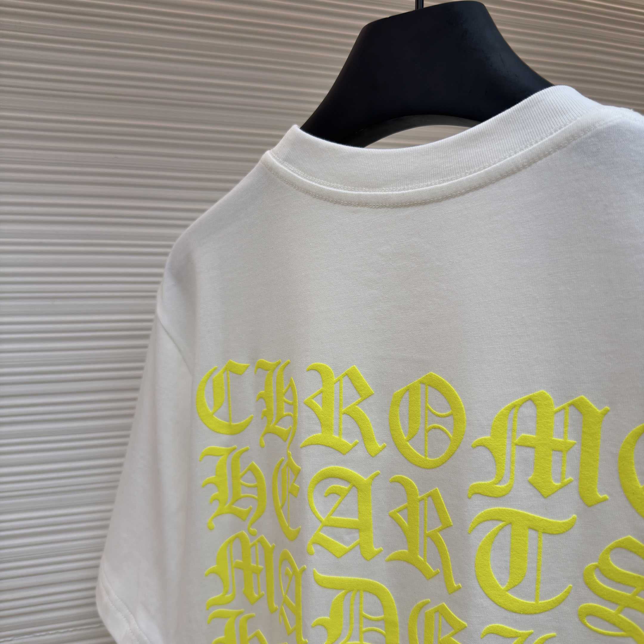 Chrome Hearts LA Exclusive Yellow Script Tee - DesignerGu