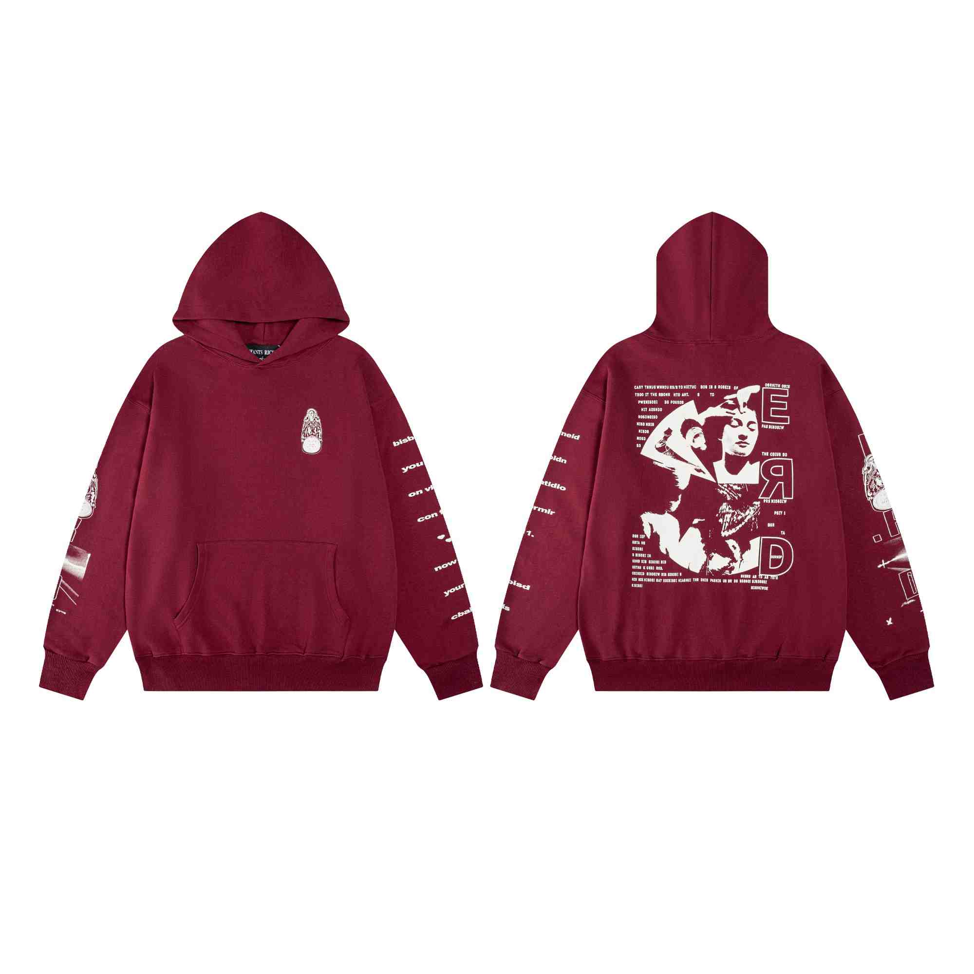 Enfants Riches Déprimés Remember When Hoodie 'Red' - DesignerGu