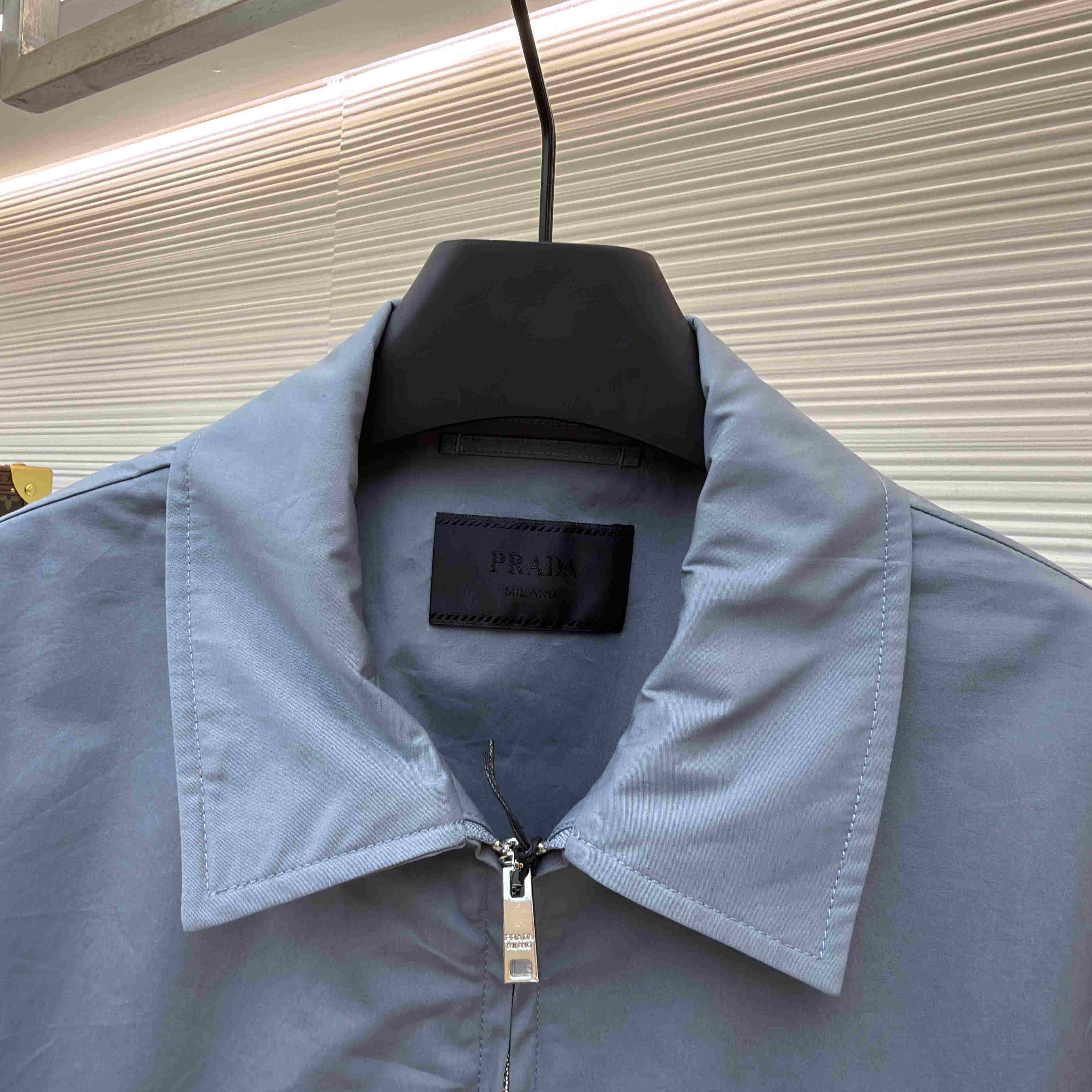 Prada Technical Cotton Zipper Blouson Jacket - DesignerGu