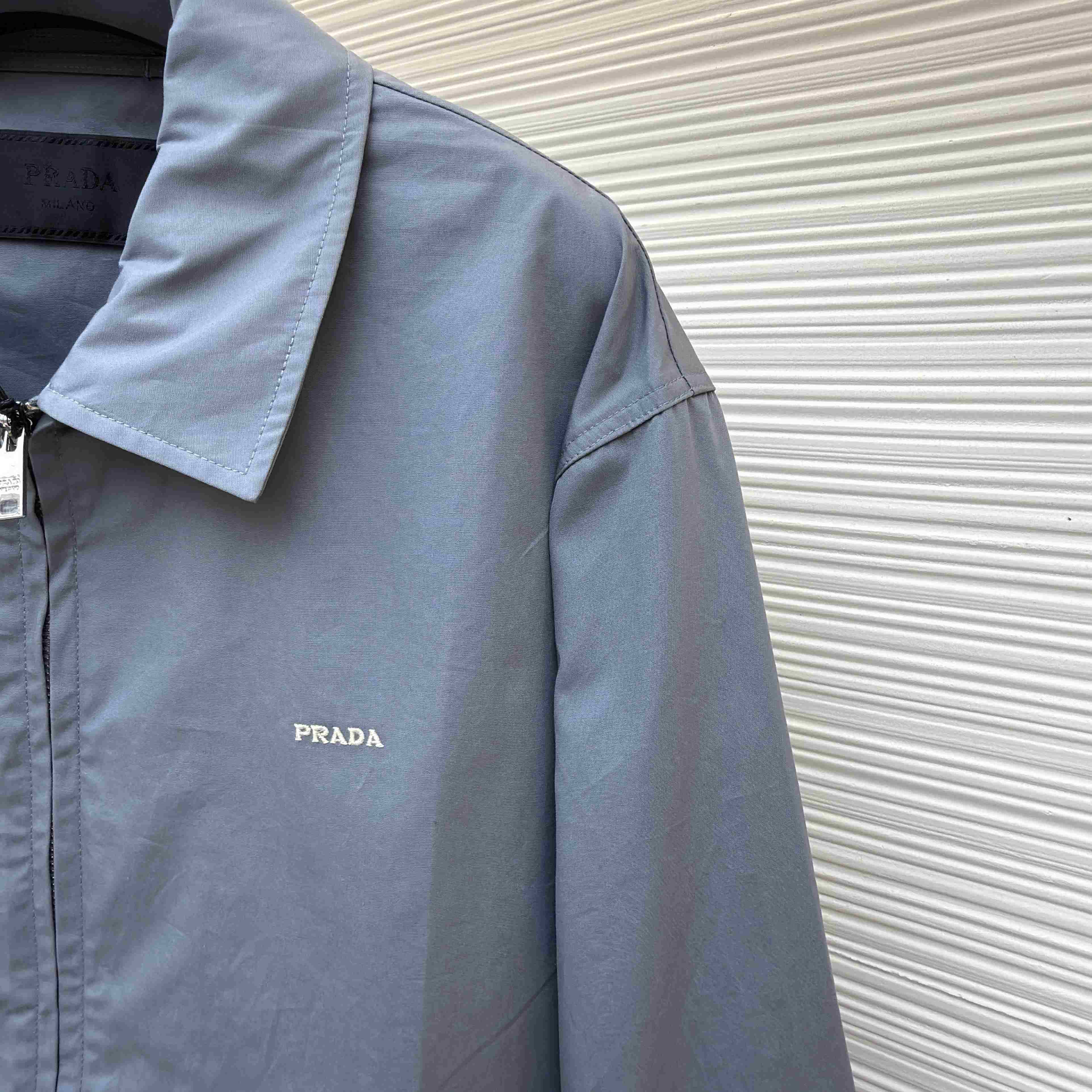 Prada Technical Cotton Zipper Blouson Jacket - DesignerGu