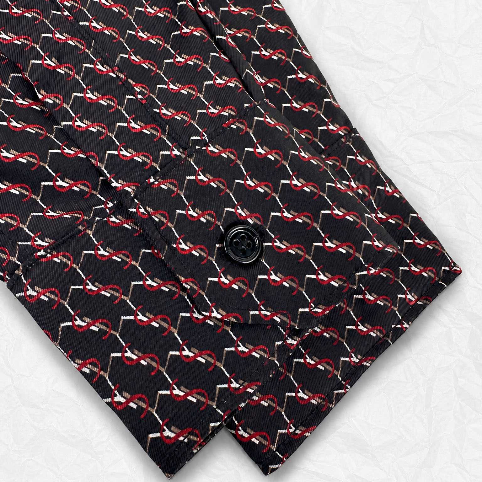 Saint Laurent Cassandre Printed Silk Shirt - DesignerGu