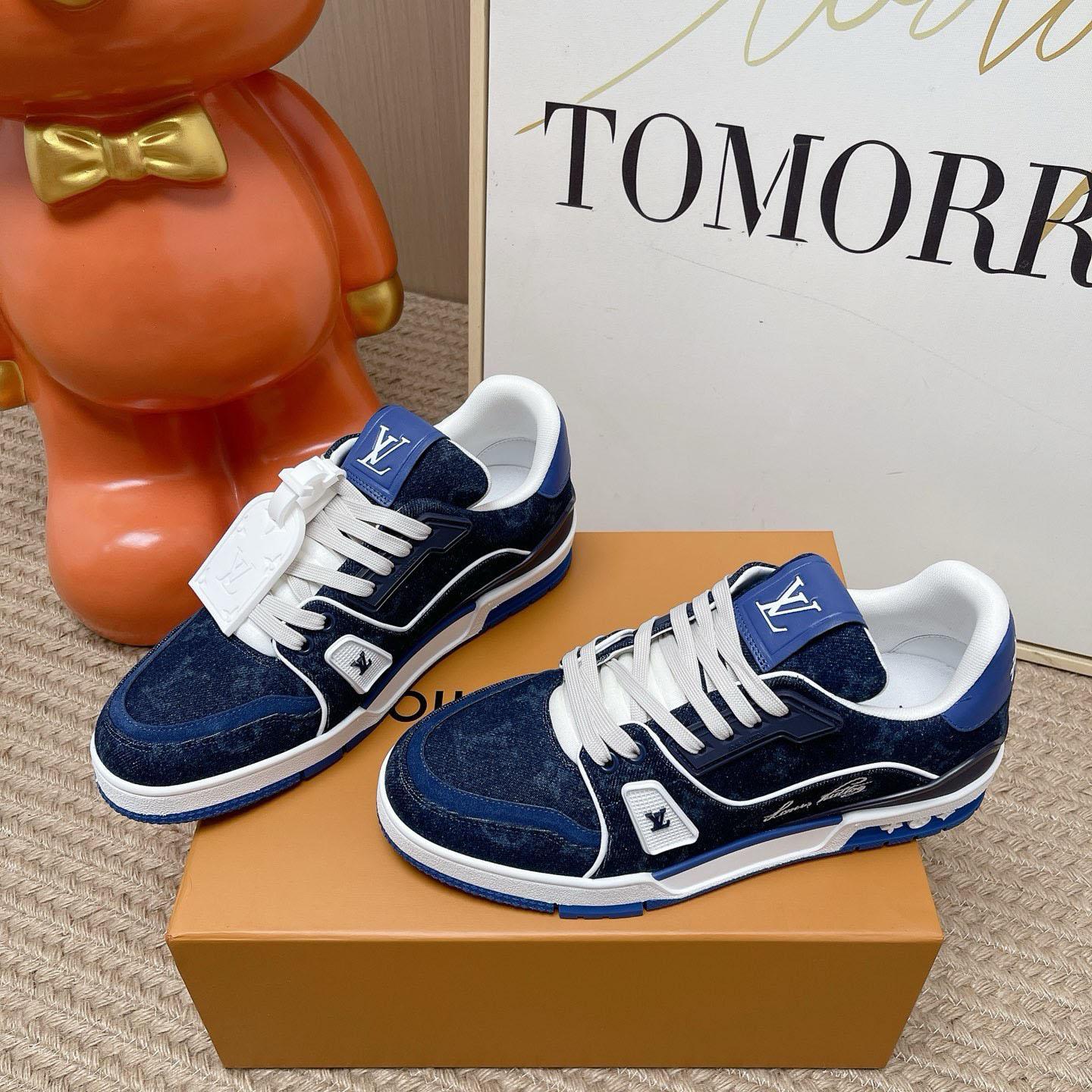 Louis Vuitton LV Trainer Sneaker 1AKQGK（upon uk size） - DesignerGu